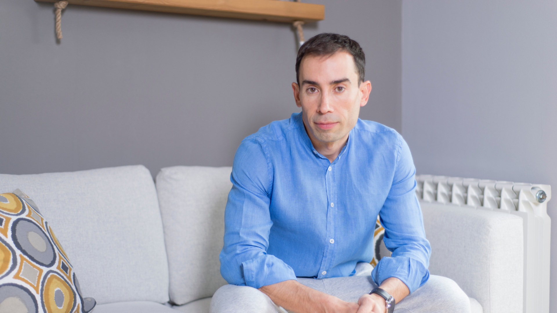 El divulgador Marcos Vázquez presente su último libro 'Saba Mente', el miércoles en Pamplona.