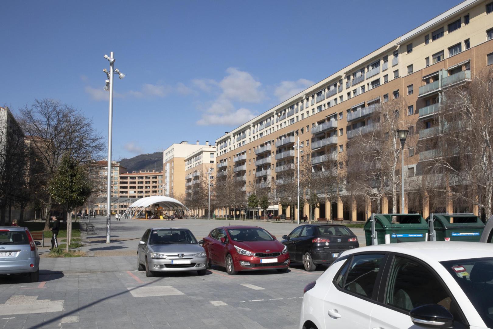 Imagen del parking disuasorio de la Rochapea