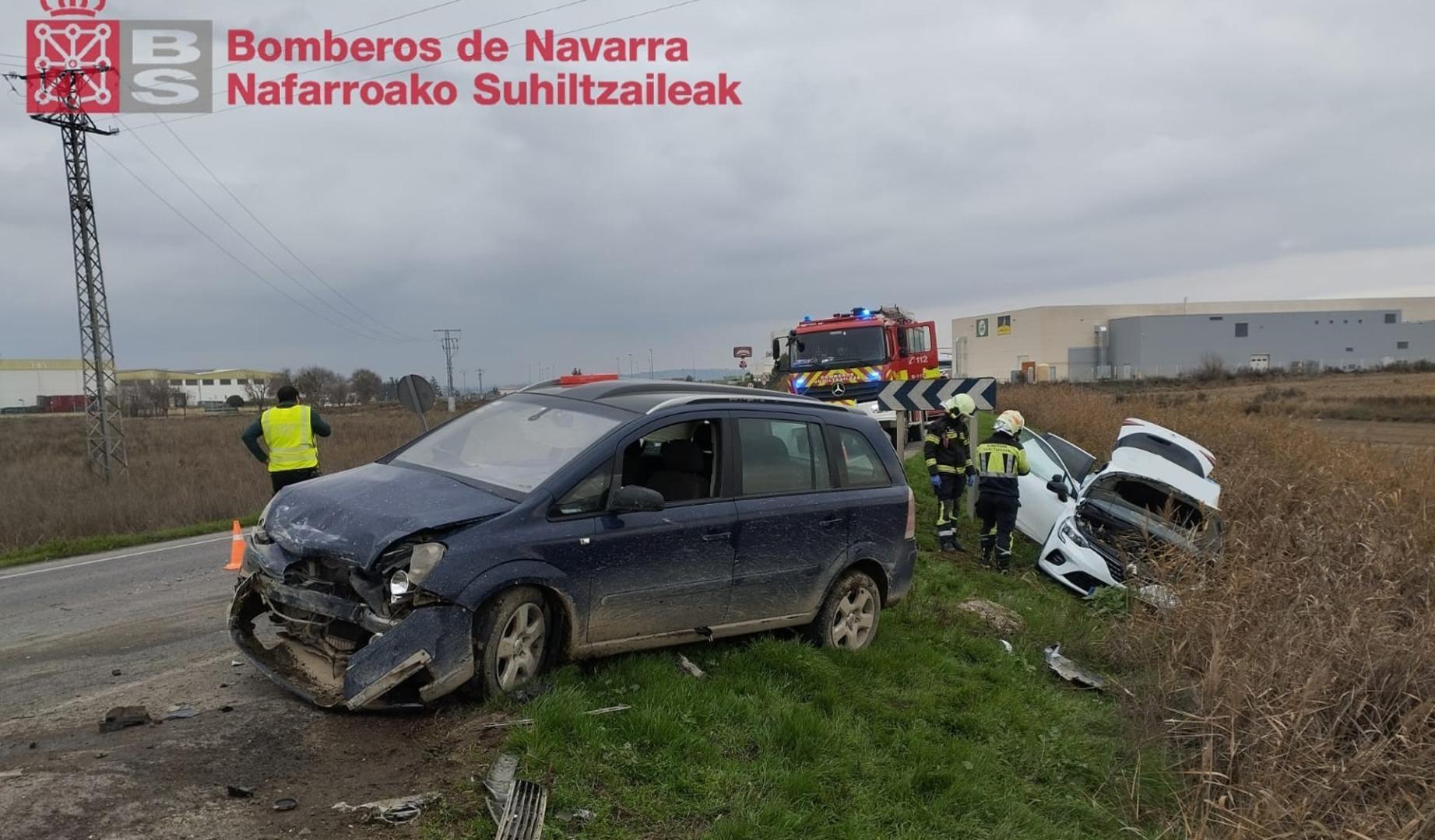 Dos de los vehículos implicados en el accidente