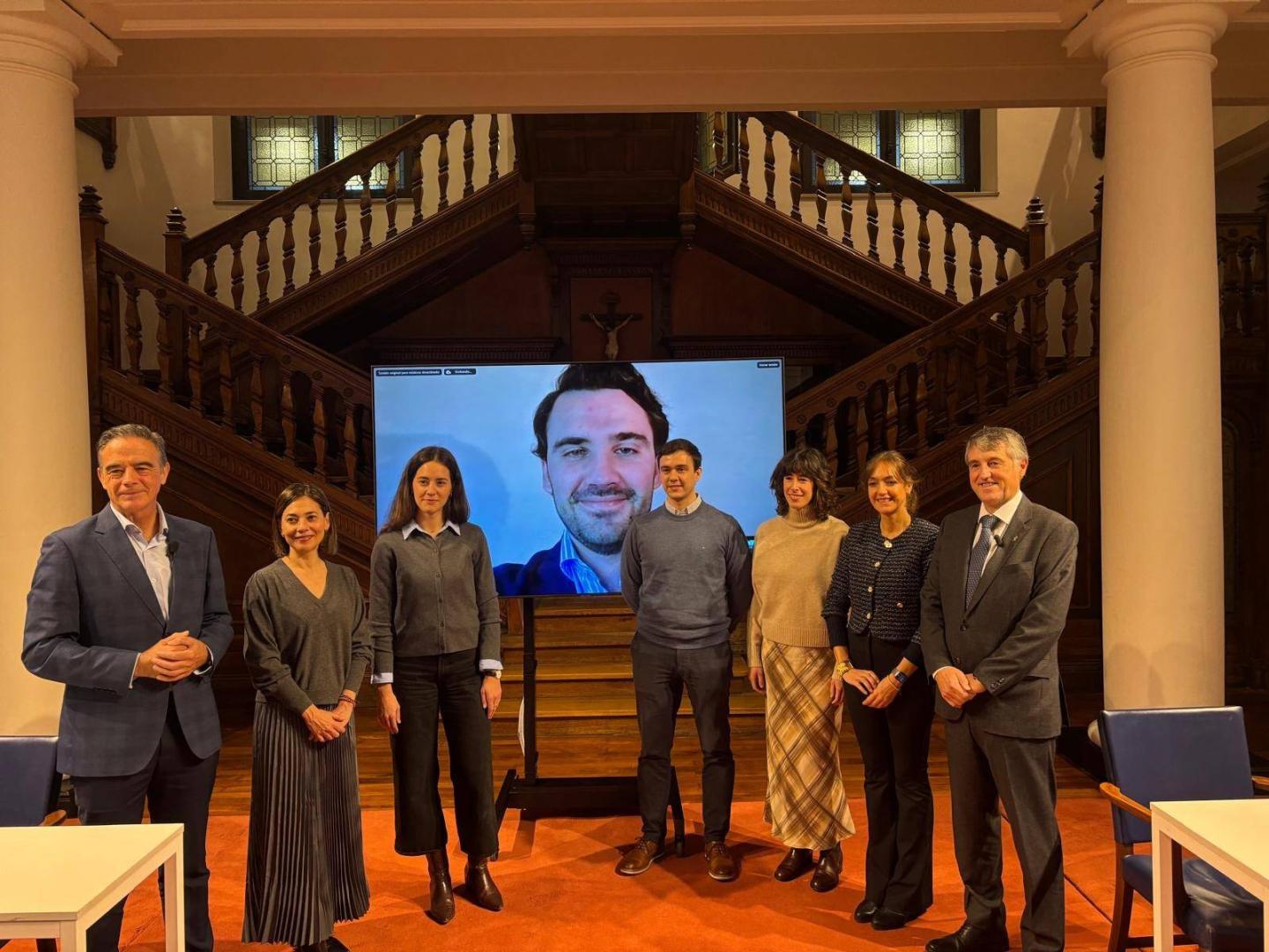 Imagen de la presentación ayer del informe de la fundación Artizarra