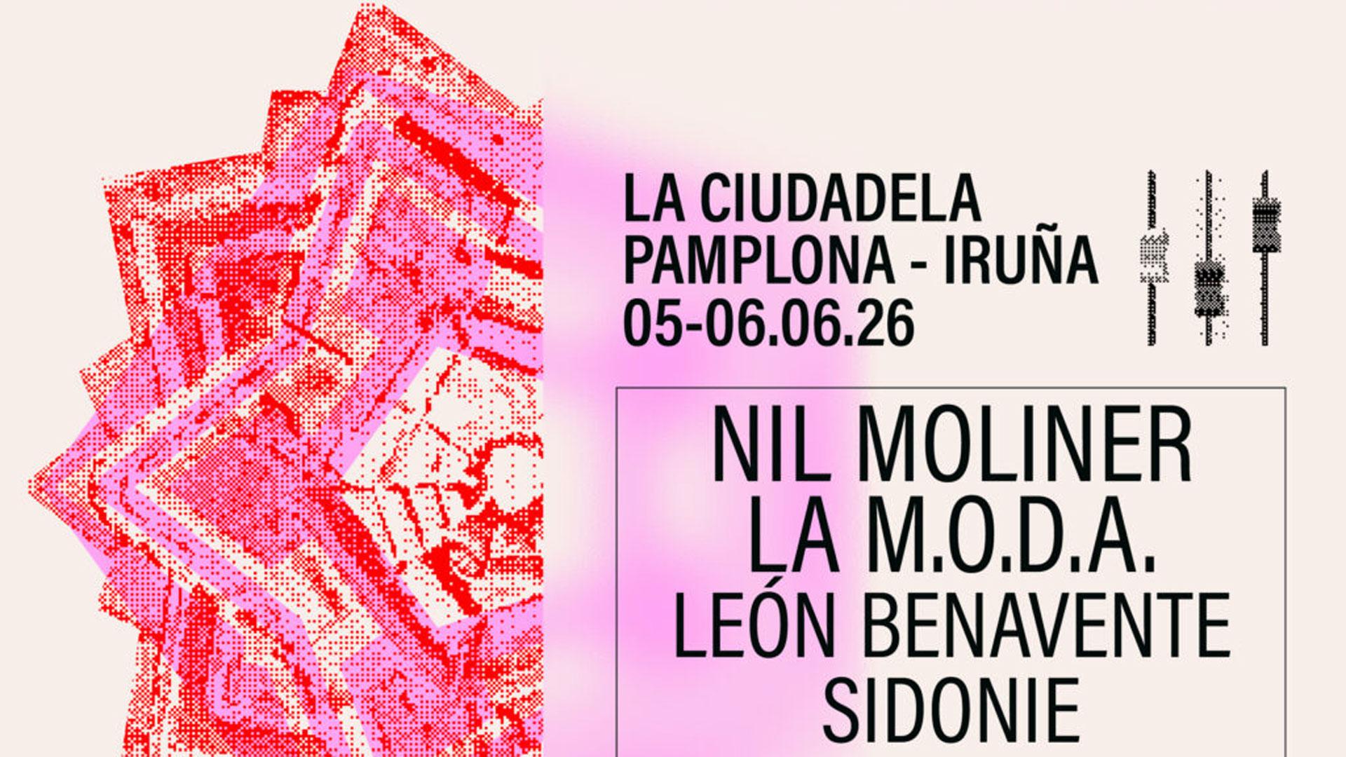 Cartel promocional del Festival En Vivo 2026 que se celebrará en la Ciudadela de Pamplona