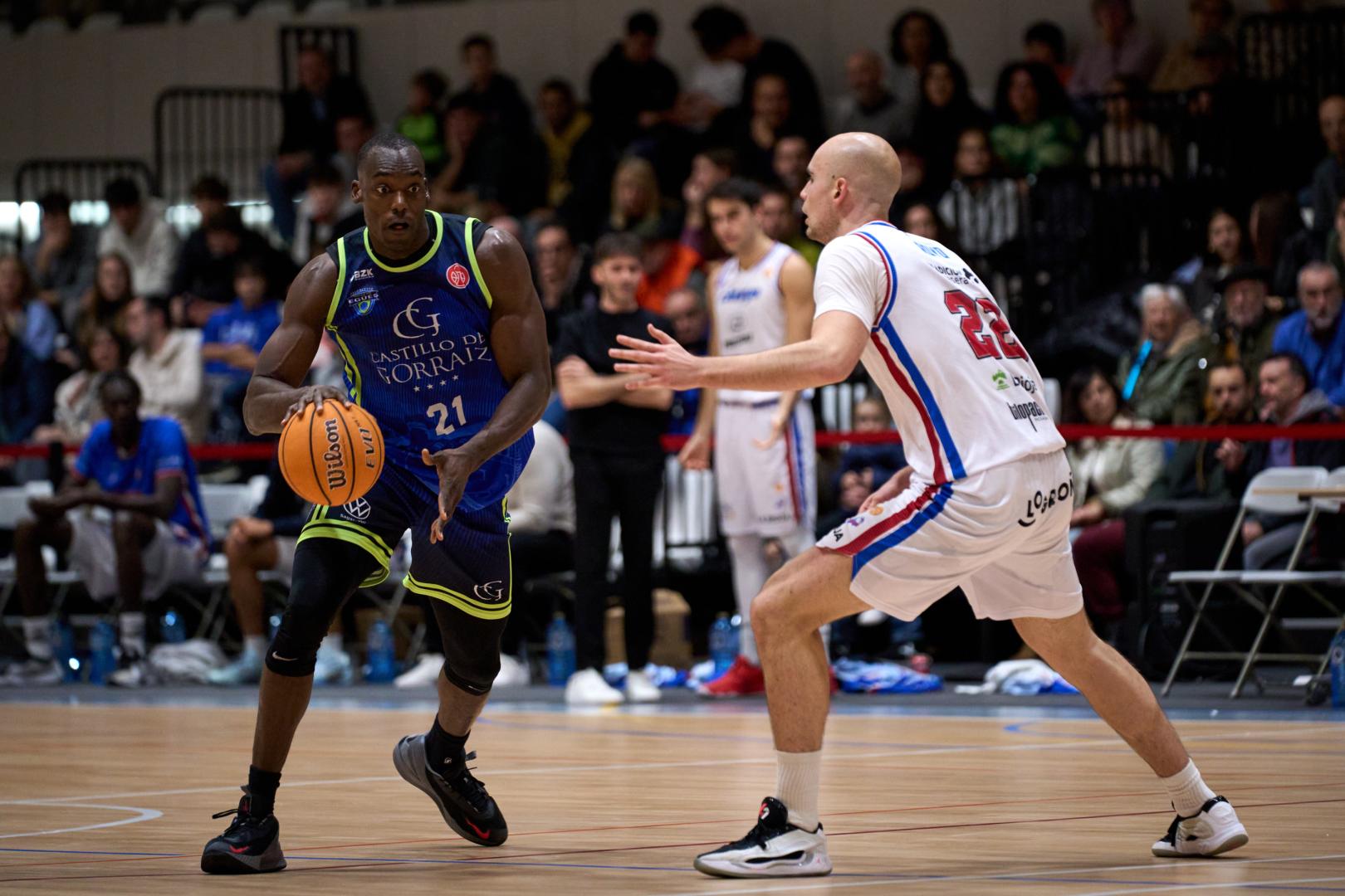 Djery Baptiste en el partido de este sábado