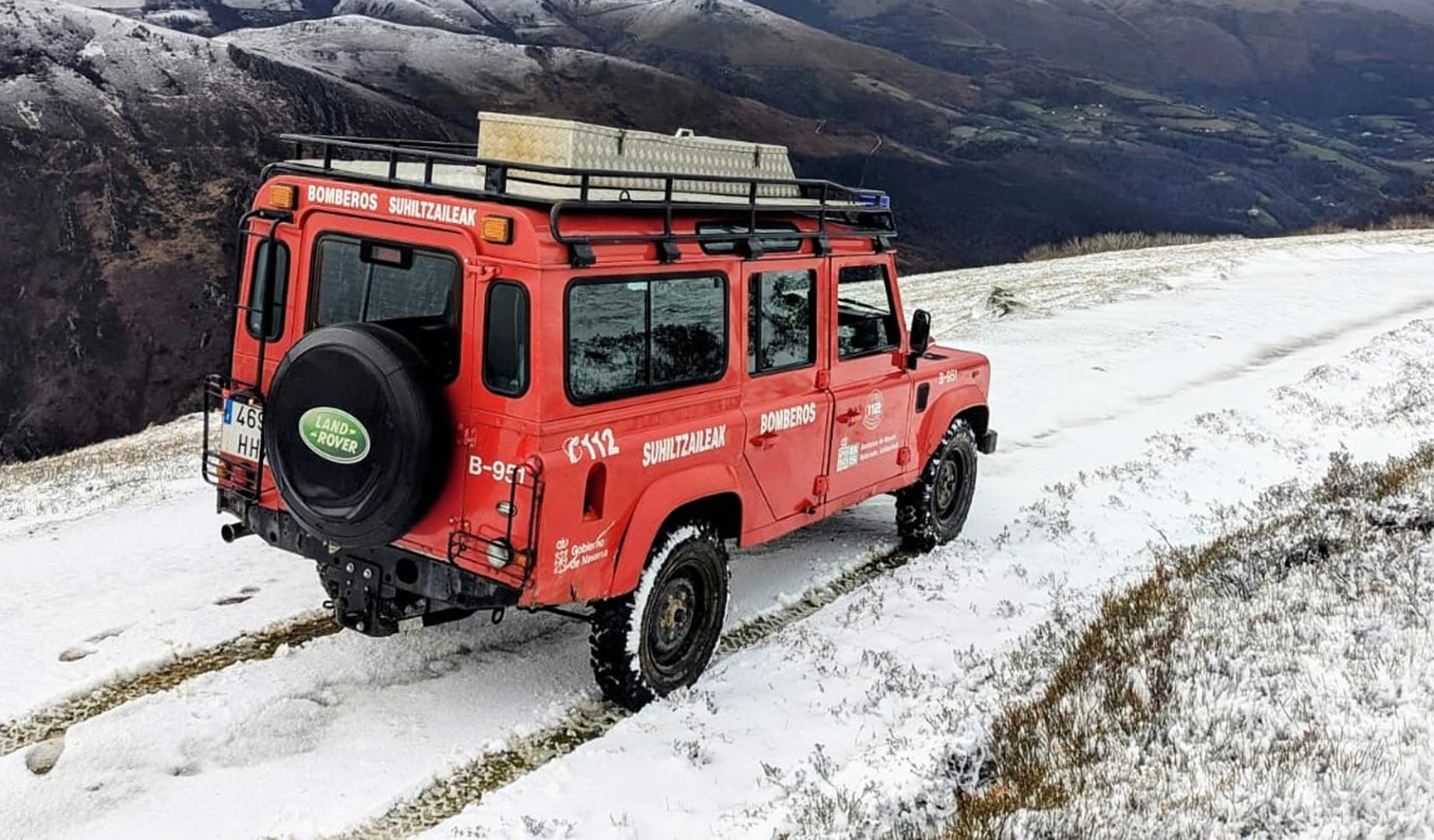 Todoterreno de los Bomberos de Navarra
