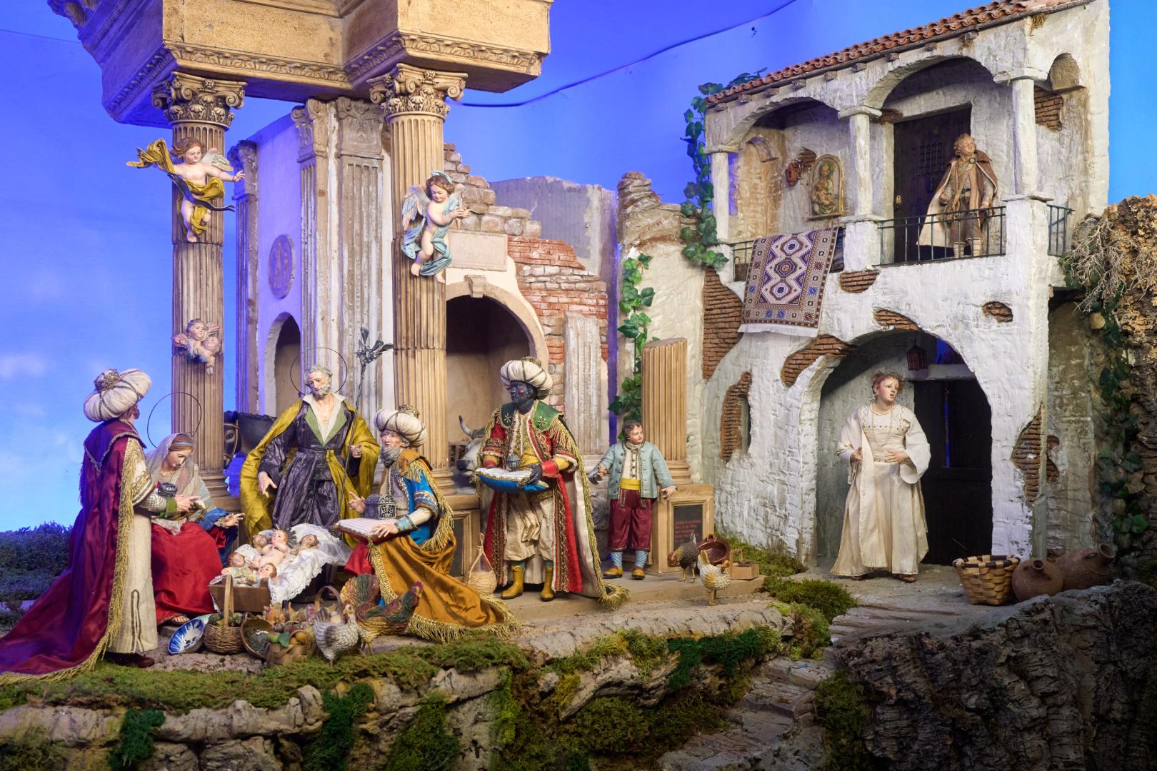 Una de las creaciones que se puede ver en la exposición 'El arte del belén' en la catedral.
