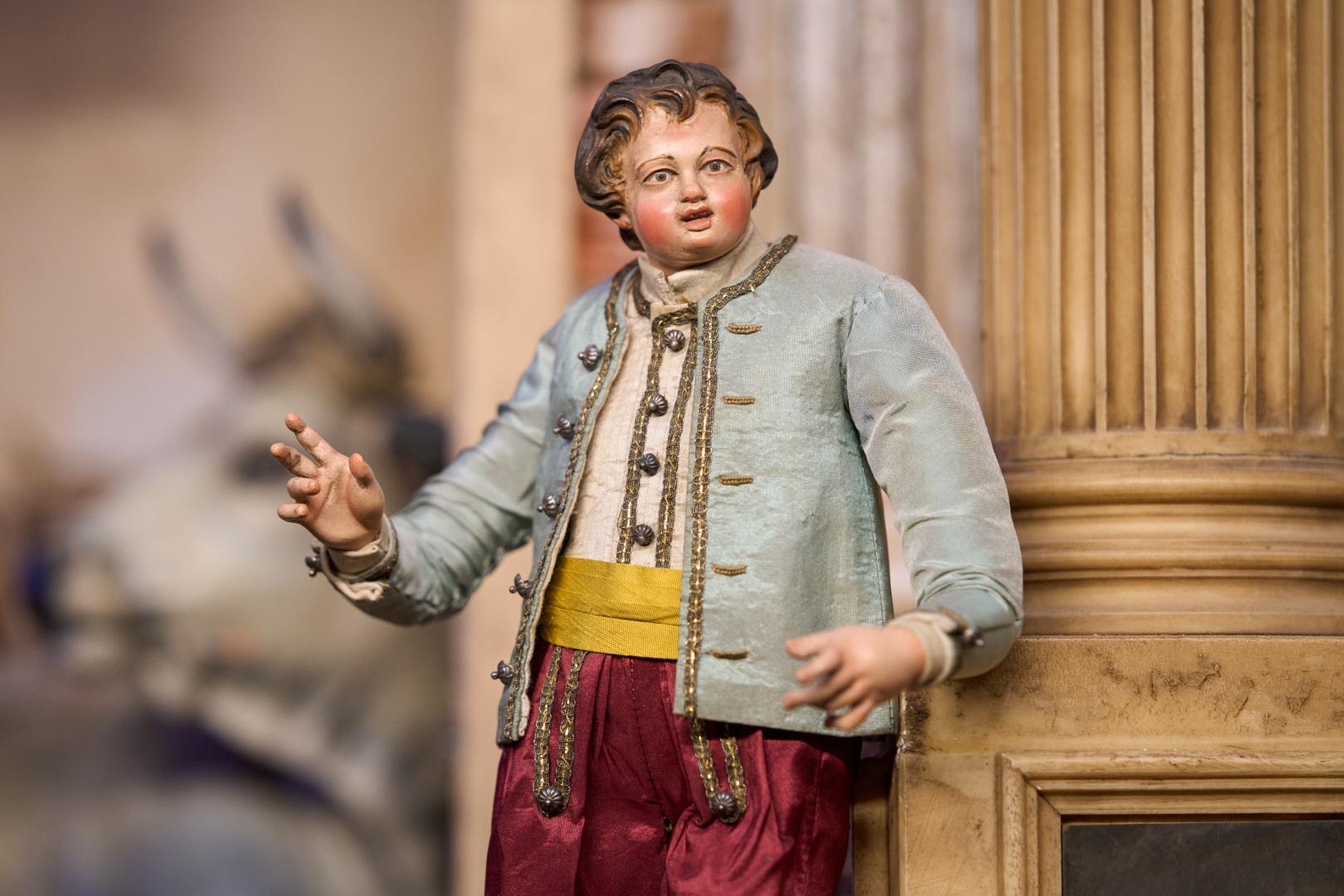 Detalle de una de las figuras en la exposición de la catedral.