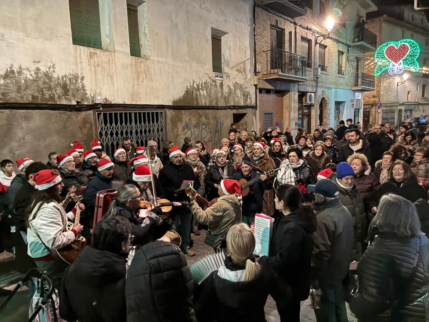 Instante de la bendición de belenes en Corella