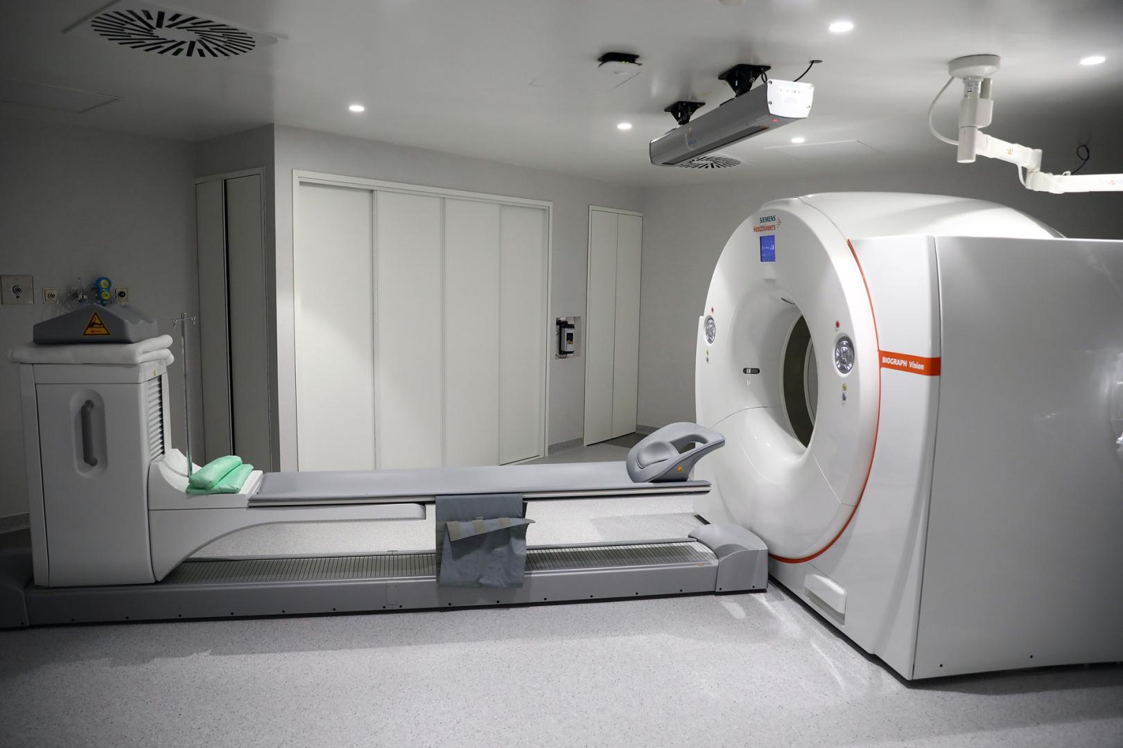 Imagen del PET en el Hospital Universitario de Navarra que se emplea en el diagnóstico de cáncer y otras enfermedades