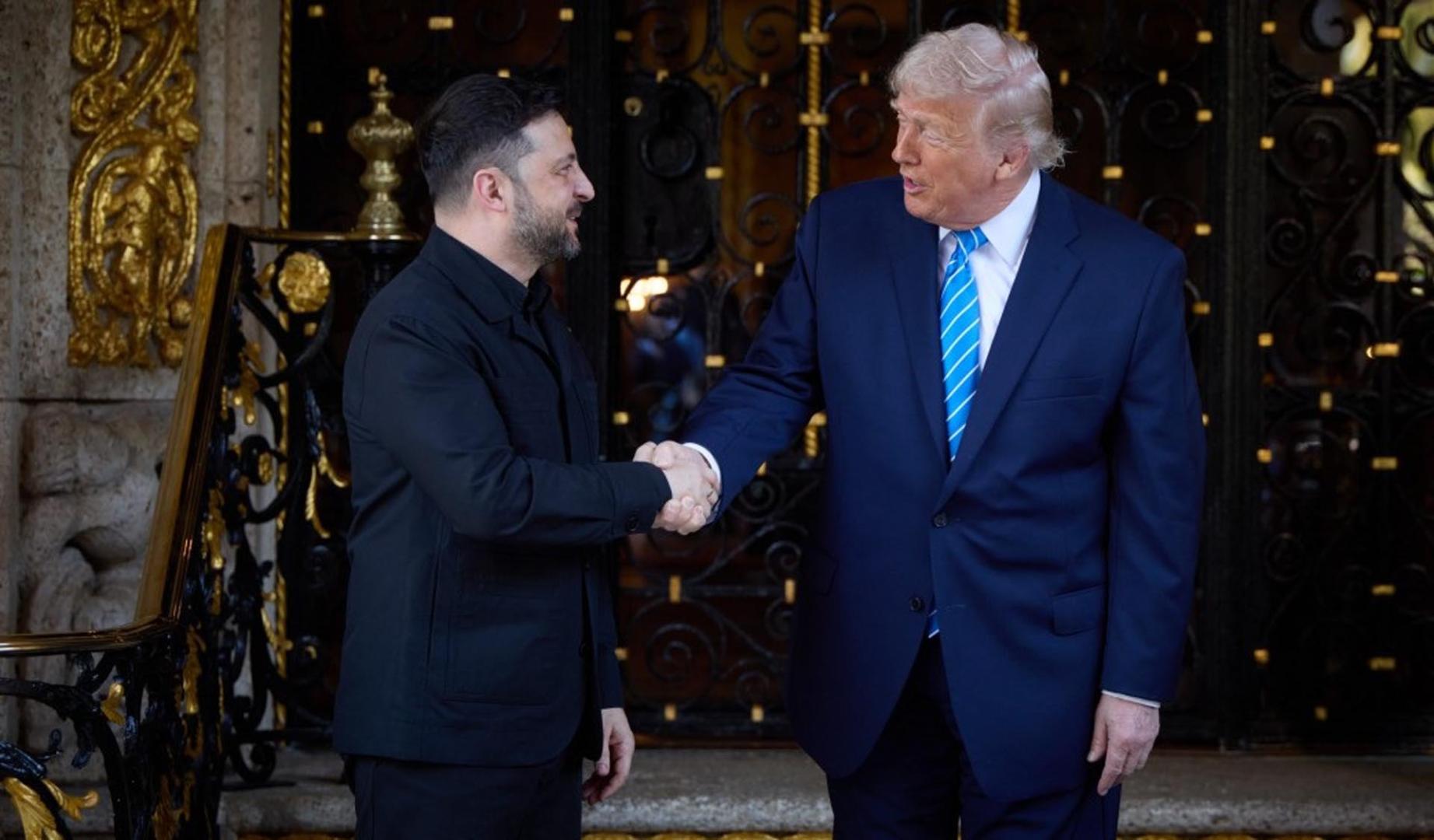 El presidente de Ucrania, Volodimir Zelenski, y el de Estados Unidos, Donald Trump