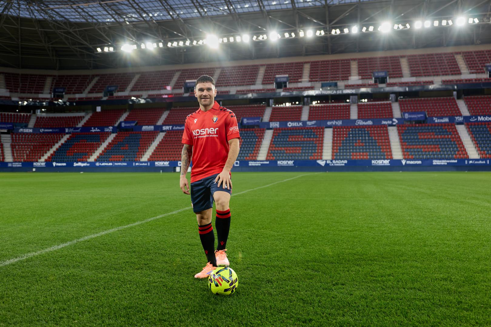 Javi Galán, en El Sadar. Llevará el dorsal 20