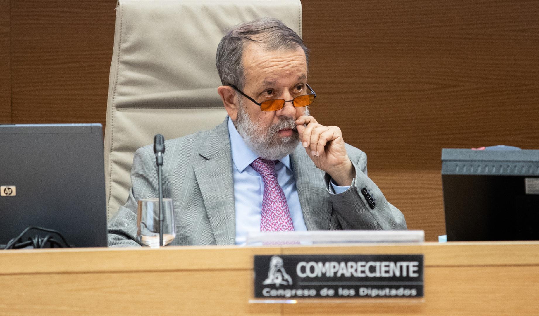 Francisco Fernández Marugán, en una comisión del Congreso en 2021