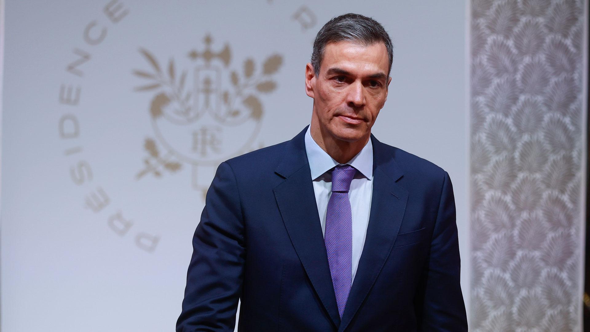 El presidente del Gobierno español, Pedro Sánchez