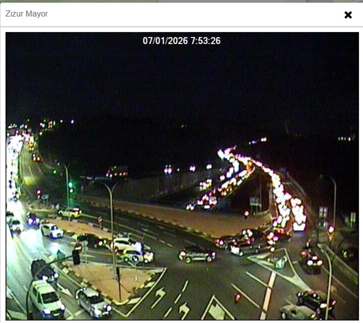 Estado del acceso a la A-15 desde Zizur Mayor