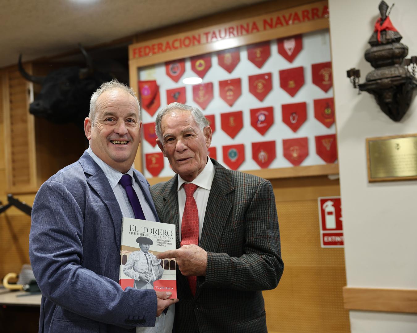 Txarli Lerga junto a Francisco Ruiz Miguel.