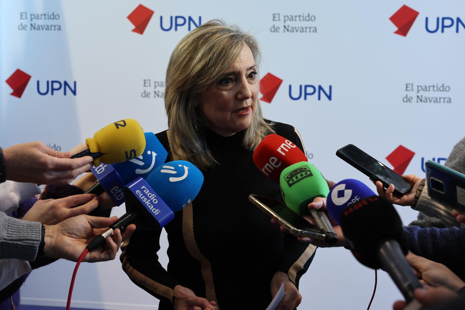 Cristina Ibarrola comparece en la sede de UPN