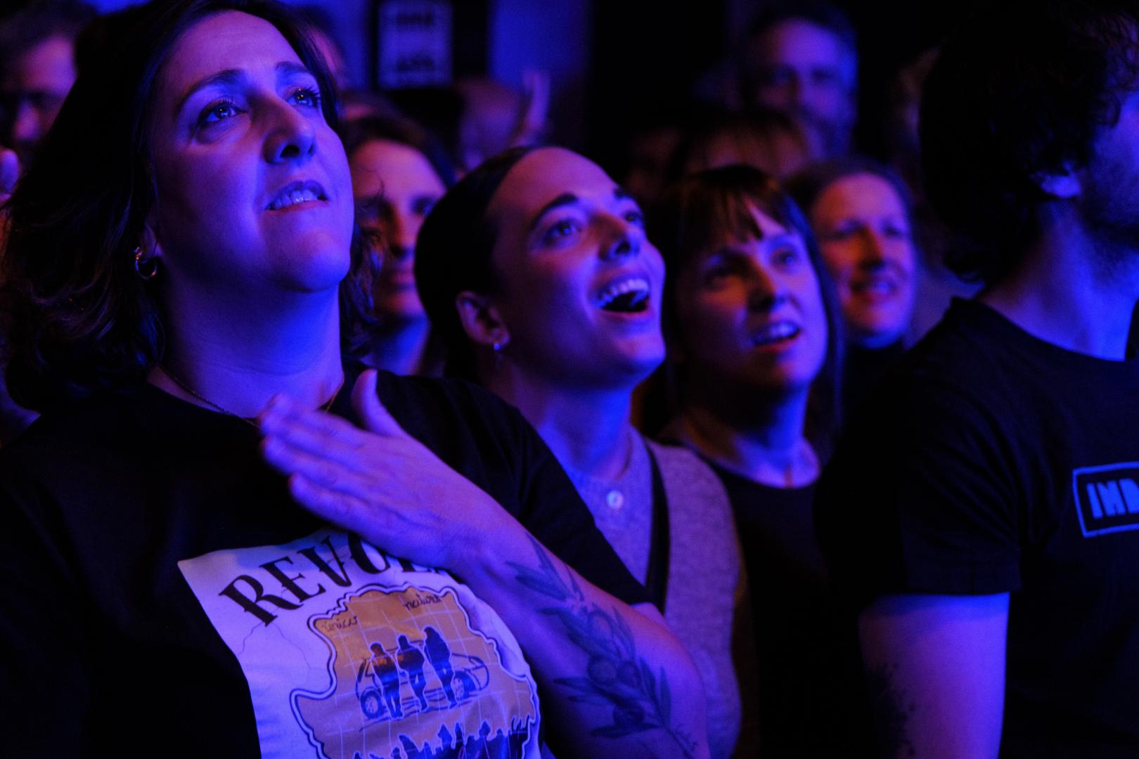 Imagen de parte del público en un concierto de la décima edición del Festival SantasPascuas