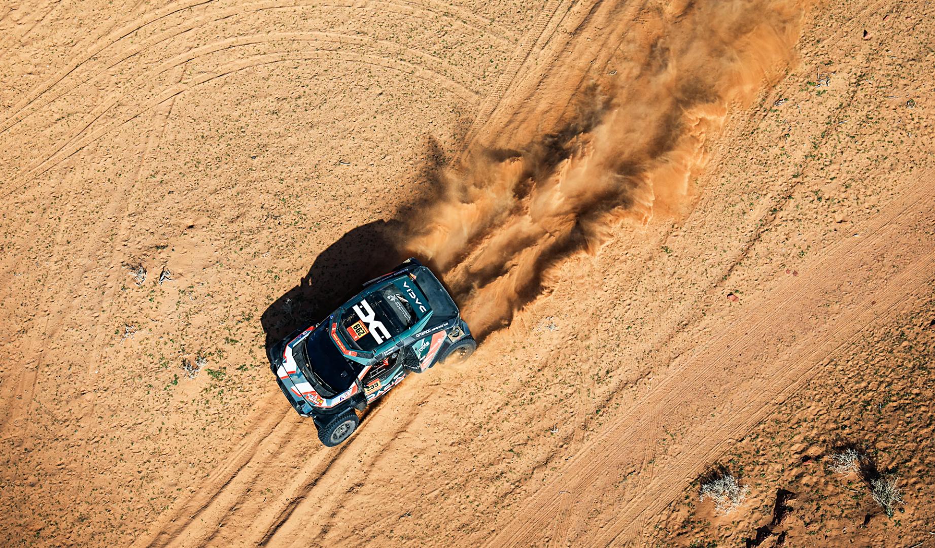 El catarí Nasser Al-Attiyah durante una etapa de este Dakar 2026