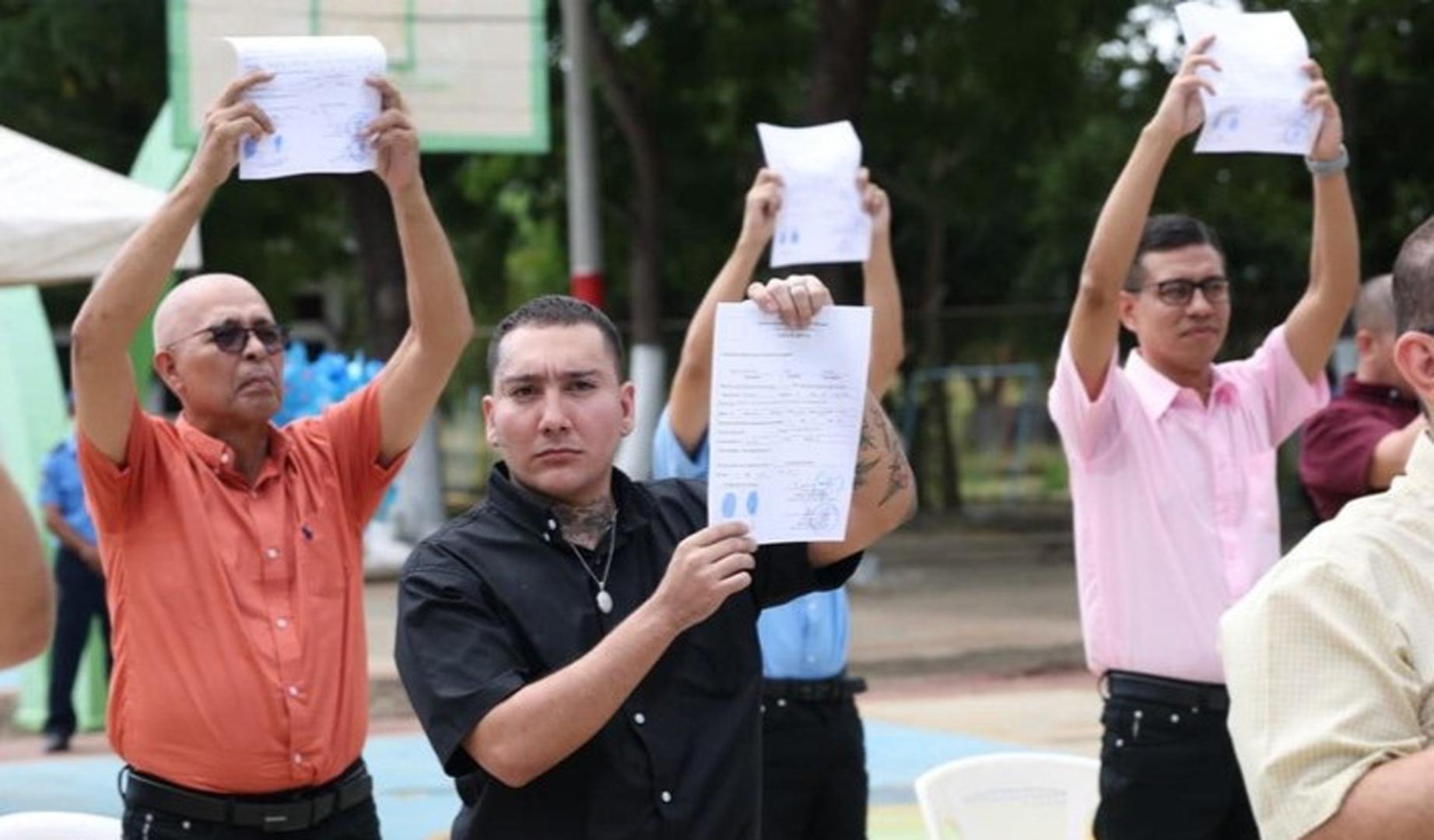 Presos excarcelados en Nicaragua