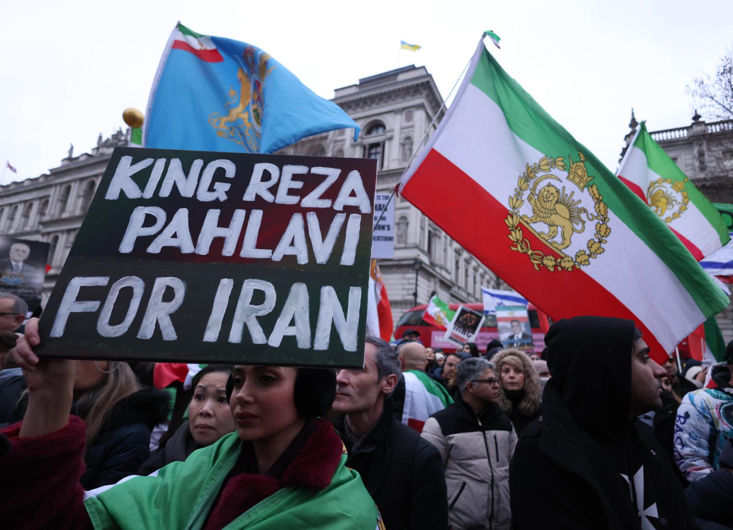 Manifestación en las calles de Londres en favor de los protagonistas de las protestas en Irán