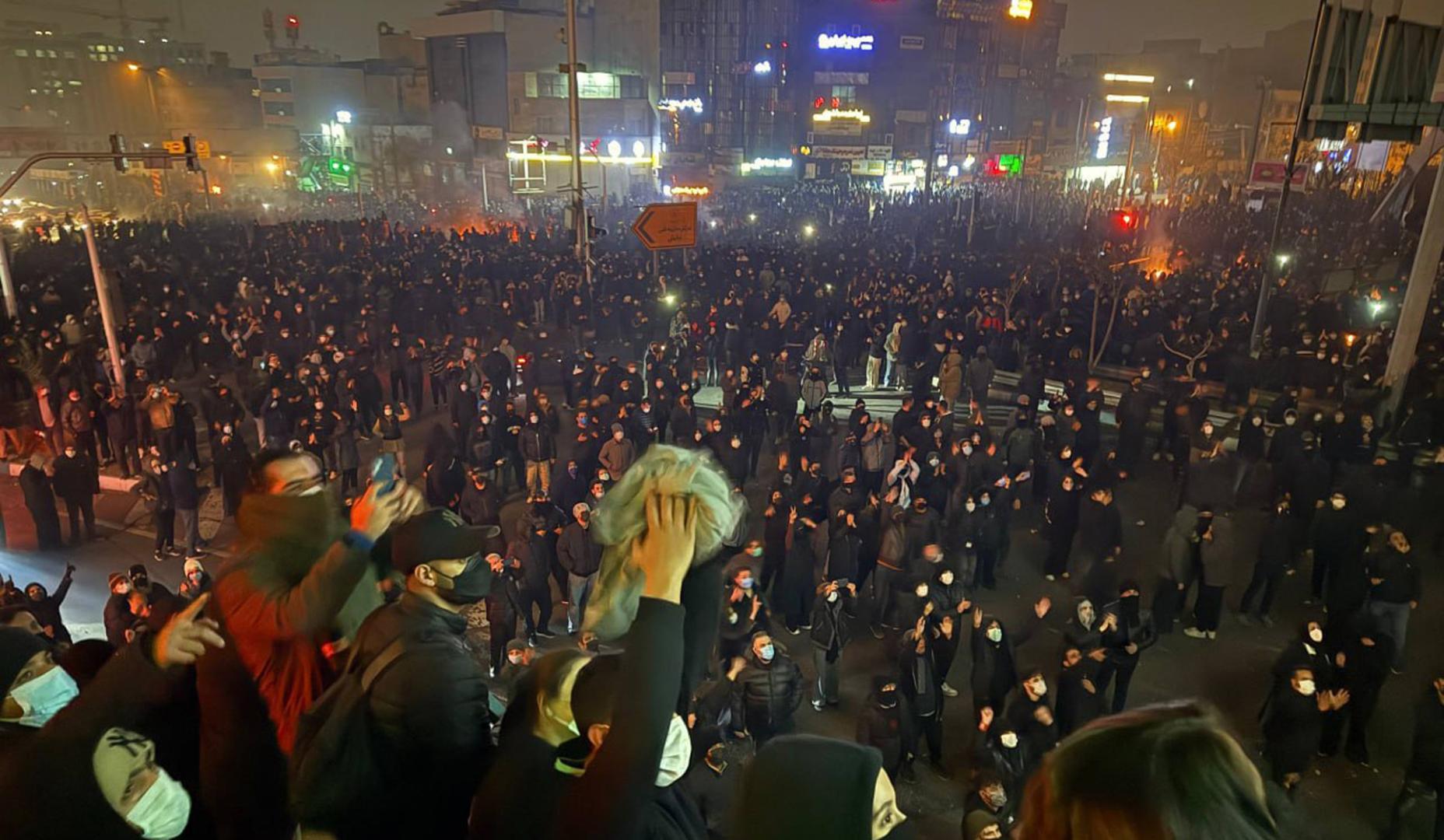Protestas en Teherán