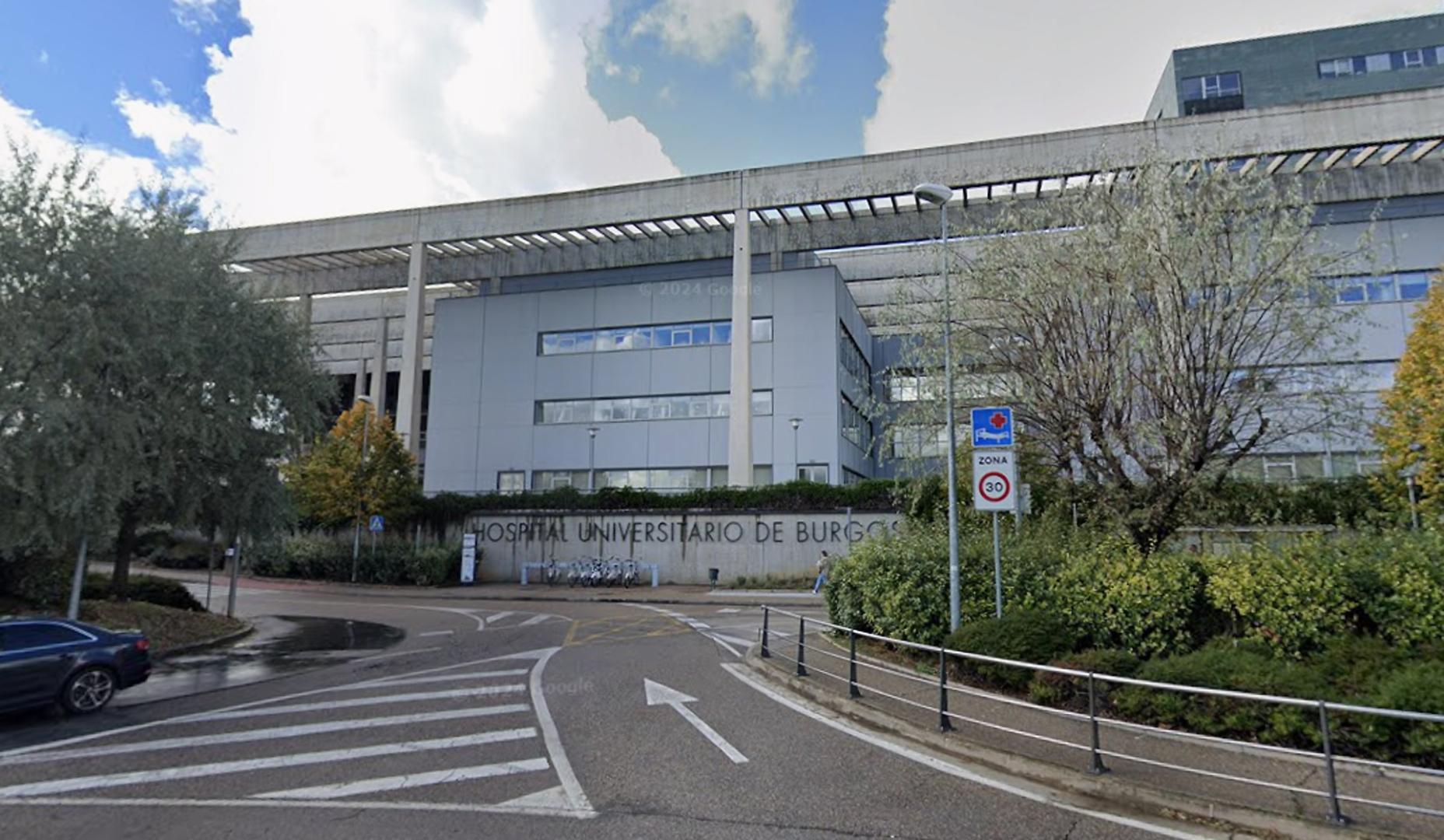 Acceso al Hospital Universitario de Burgos