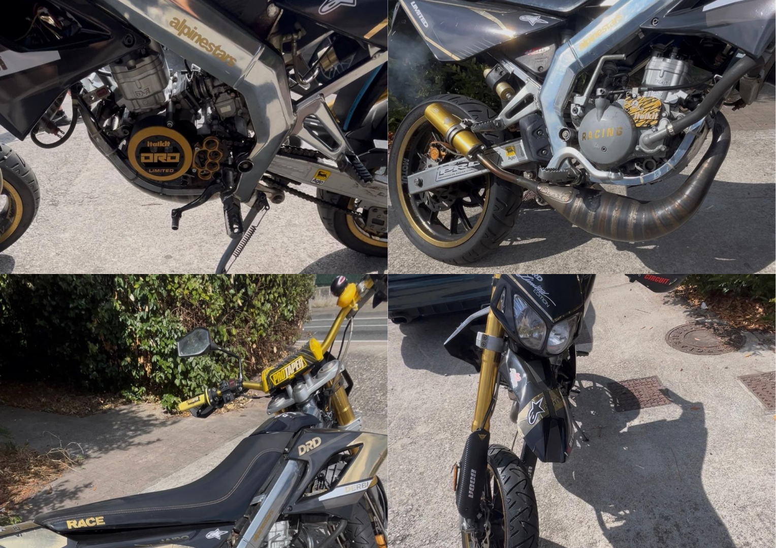 Detalles de la moto robada