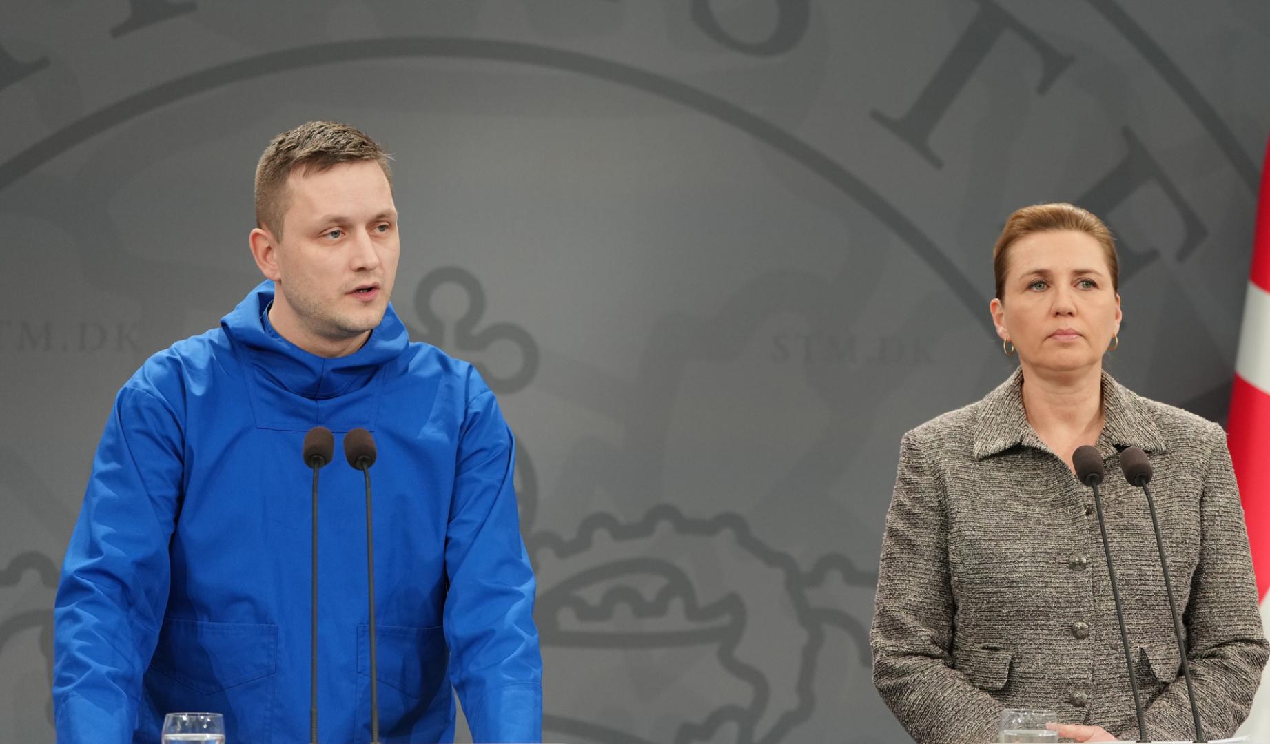 Jens-Frederik Nielsen, primer ministro de Groenlandia, y Mette Frederiksen, primera ministra de Dinamarca