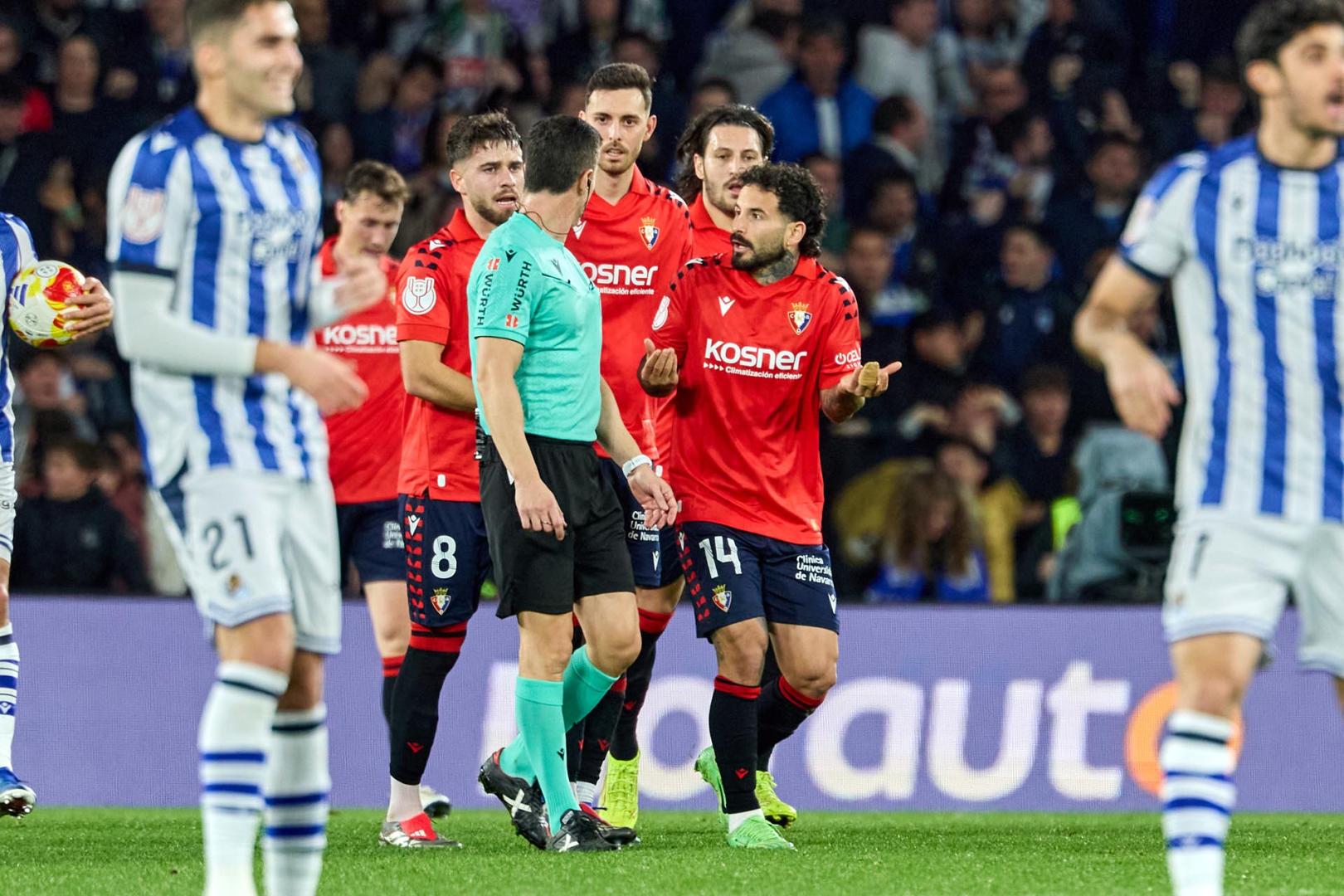 Real Sociedad-Osasuna, octavos de final de la Copa del Rey.