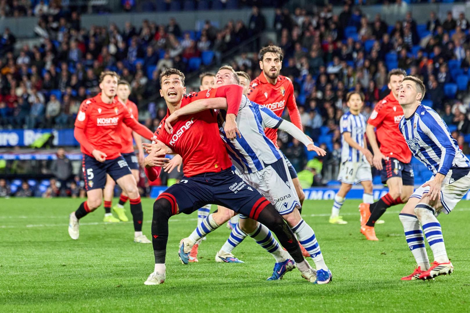 Real Sociedad-Osasuna, octavos de final de la Copa del Rey.