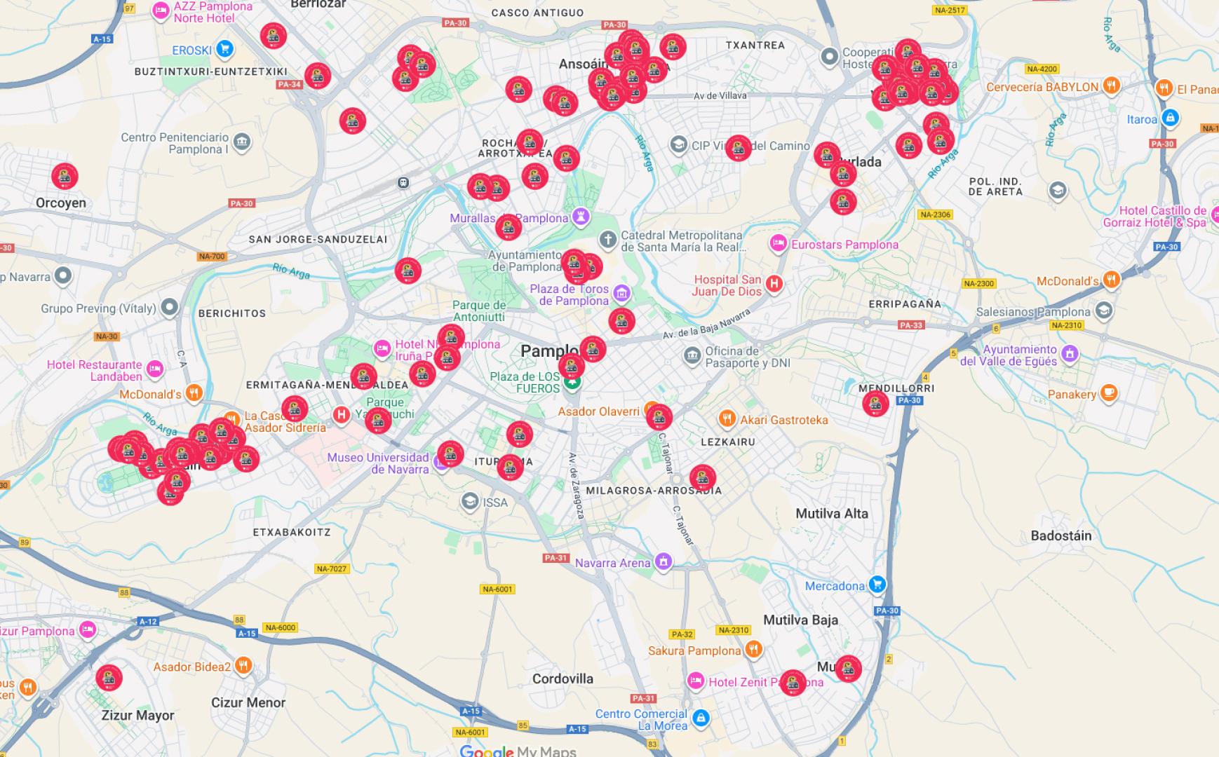 PINCHA EN EL MAPA DE LA PARTE INFERIOR O CONSULTA EL LISTADO PARA CONOCER LOS PUNTOS
