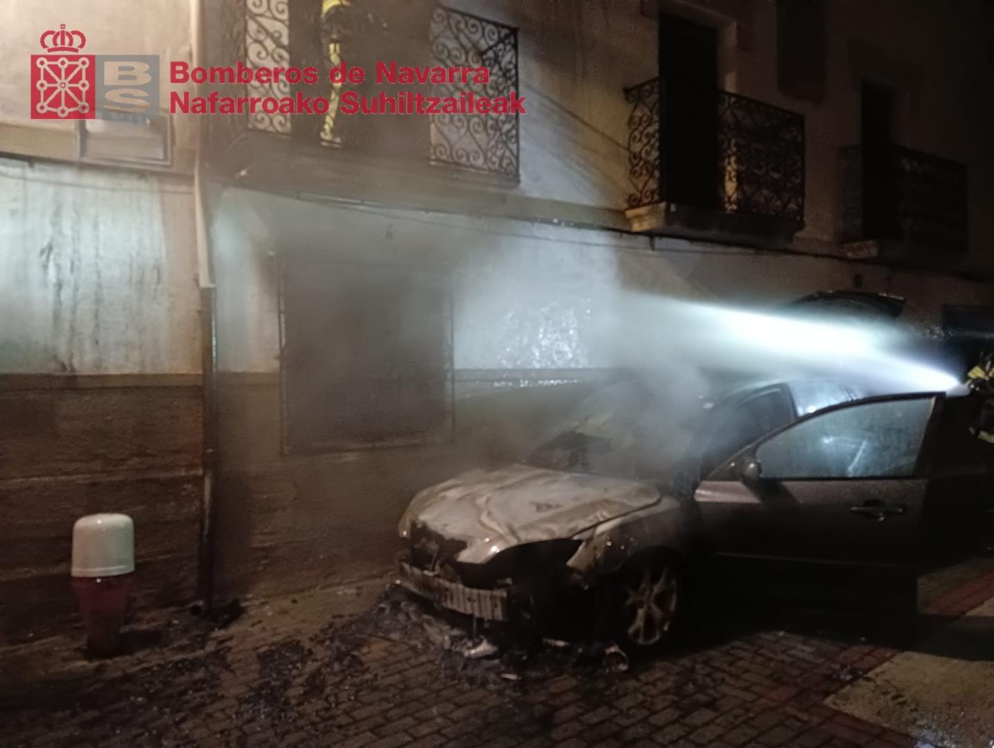 Imagen del incendio en Allo