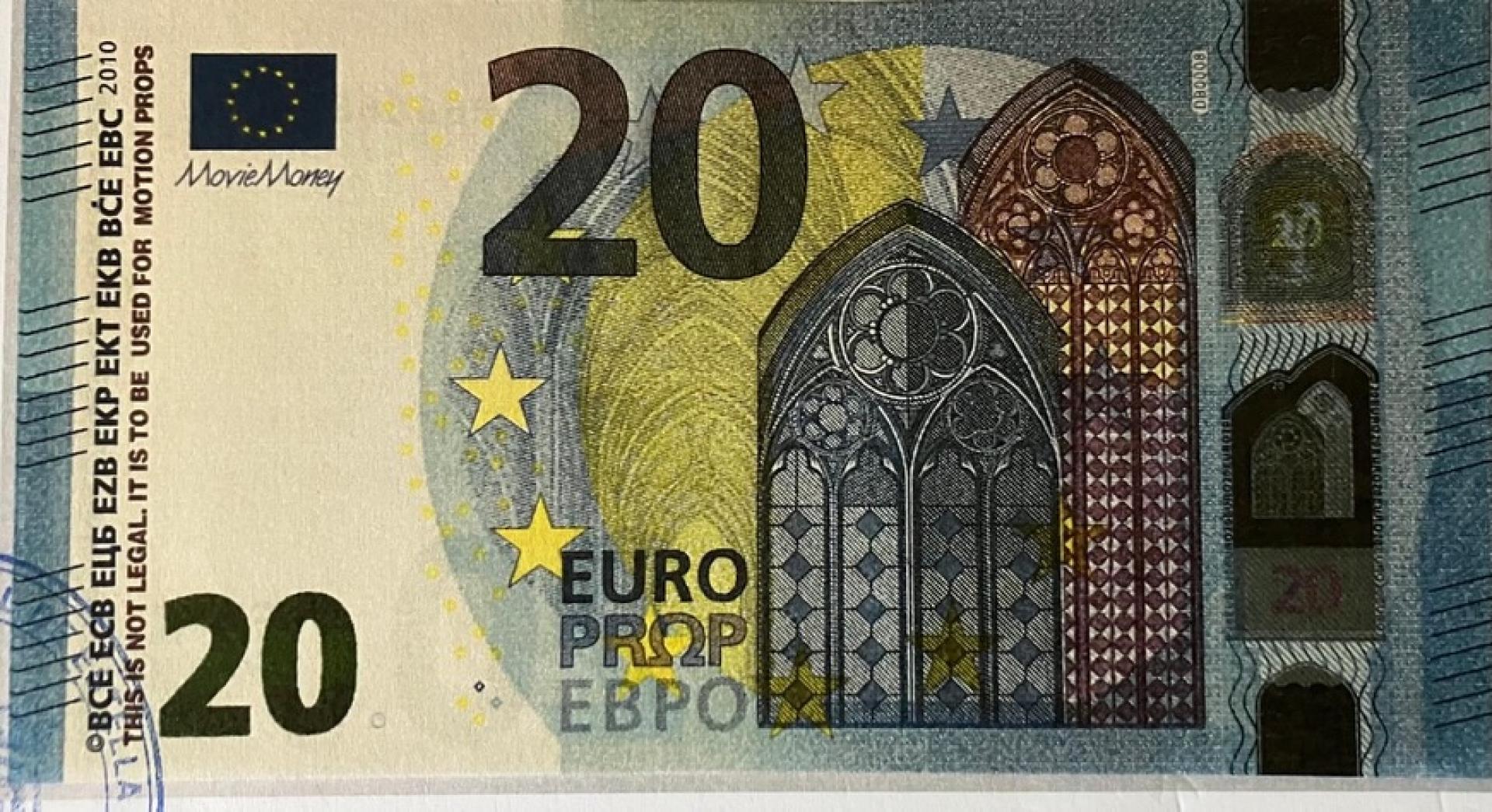 Billete de 20 euros falso