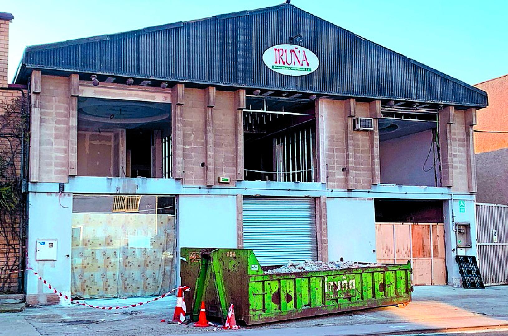 Obras en una nave del polígono de Mutilva Baja para nuevo restaurante asiático