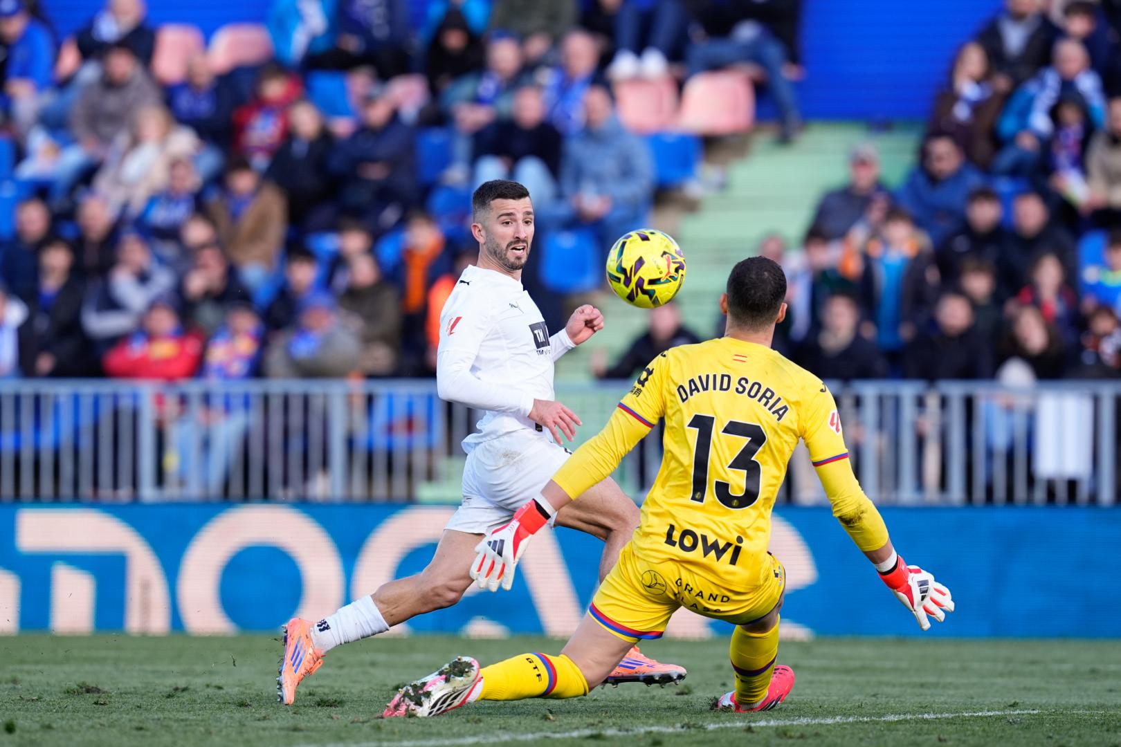 Jose Gaya marca el único tanto del partido ante el Getafe