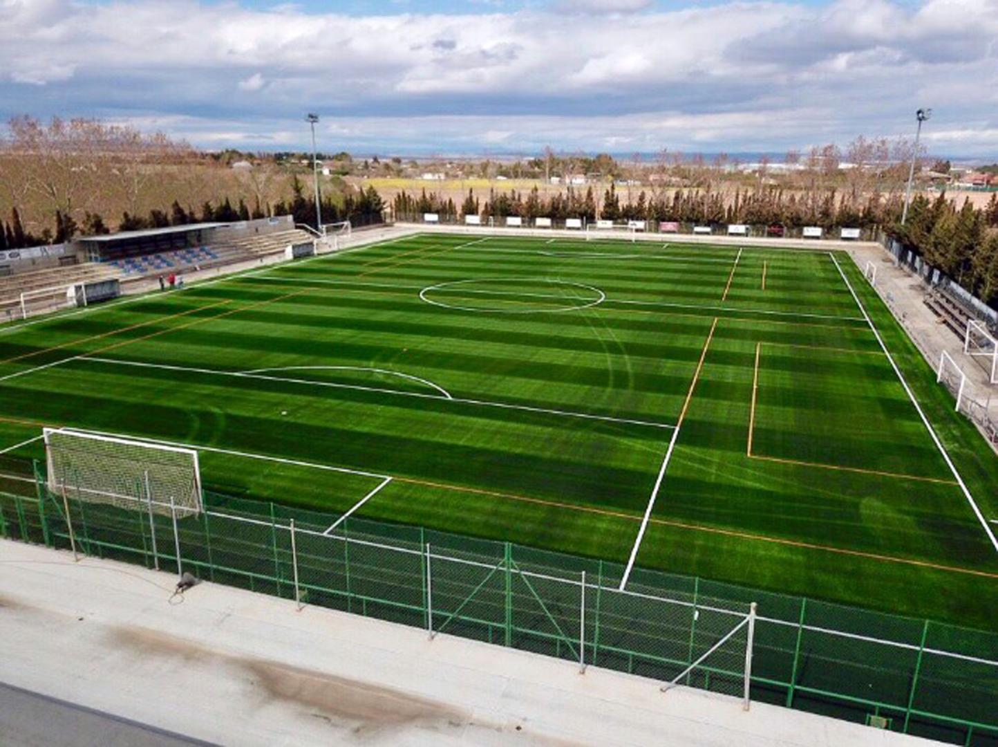 El Ombatillo de Corella, en 2019, cuando renovó el terreno de juego