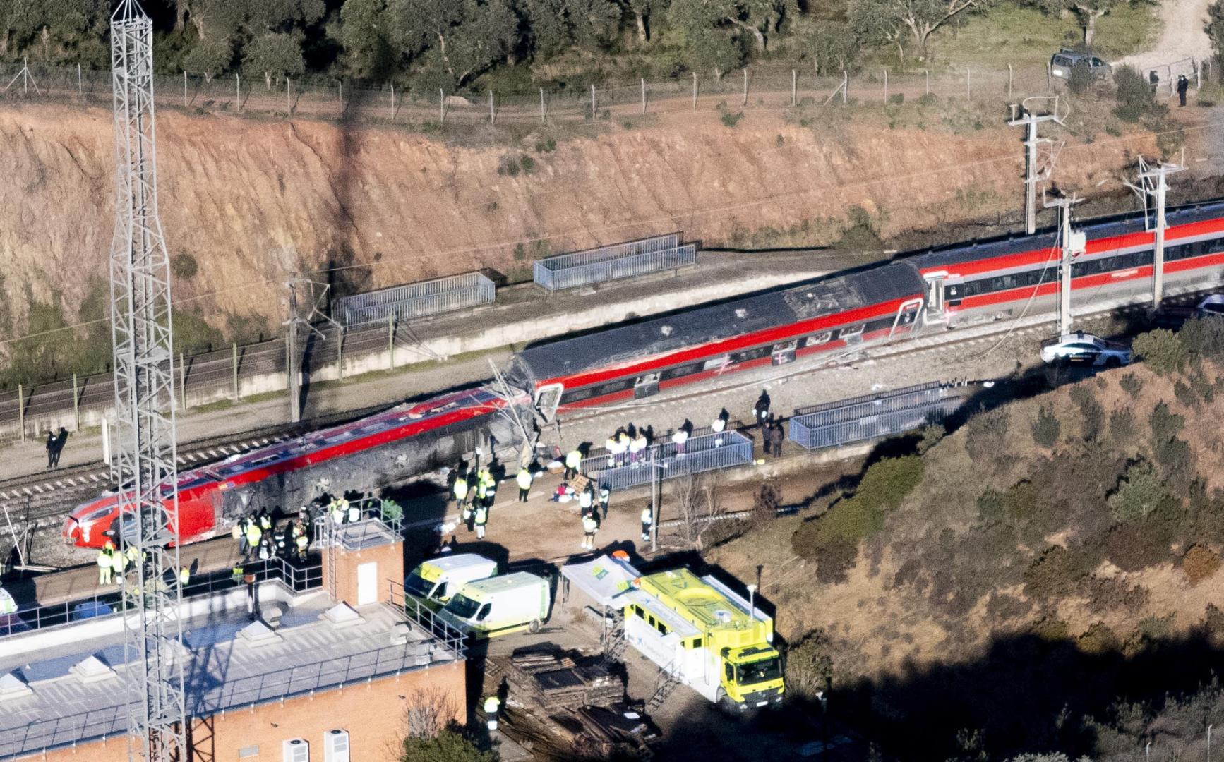 Fotos del accidente mortal ferroviario en Adamuz