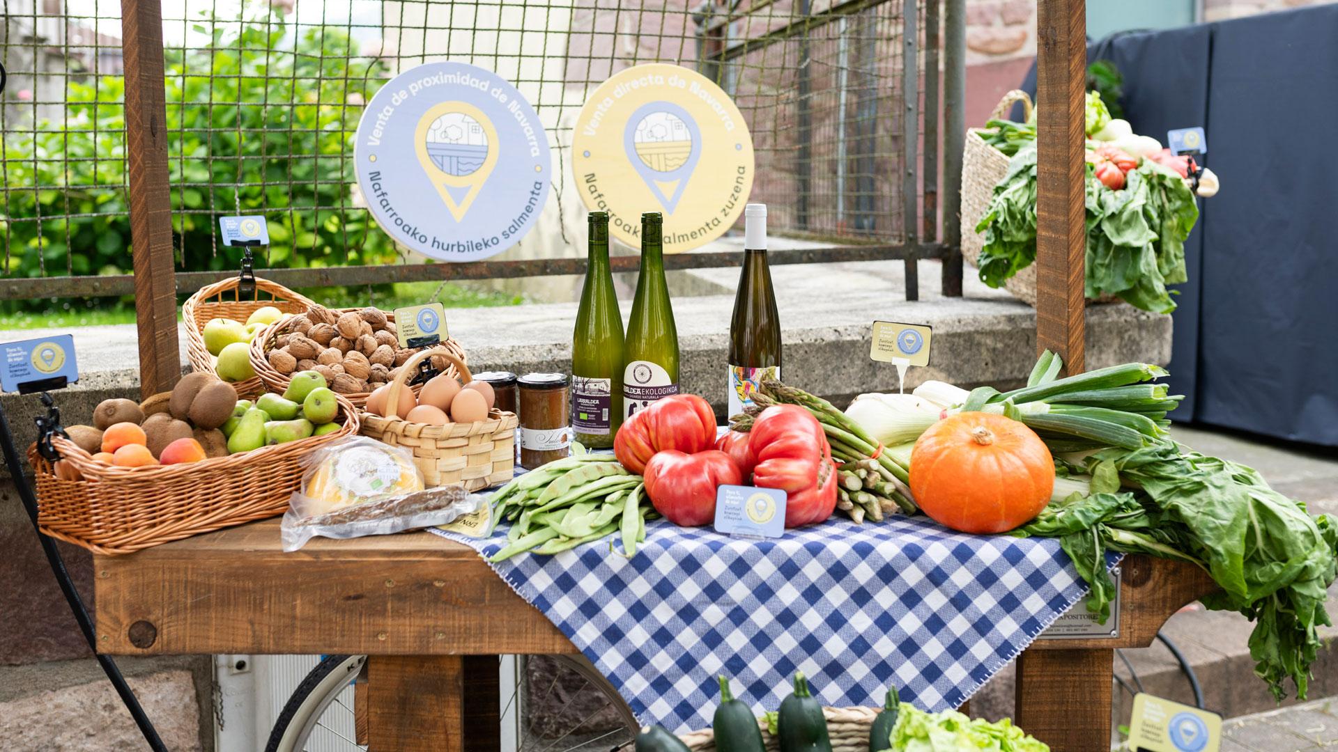 Una muestra de productos agroalimentarios de Navarra