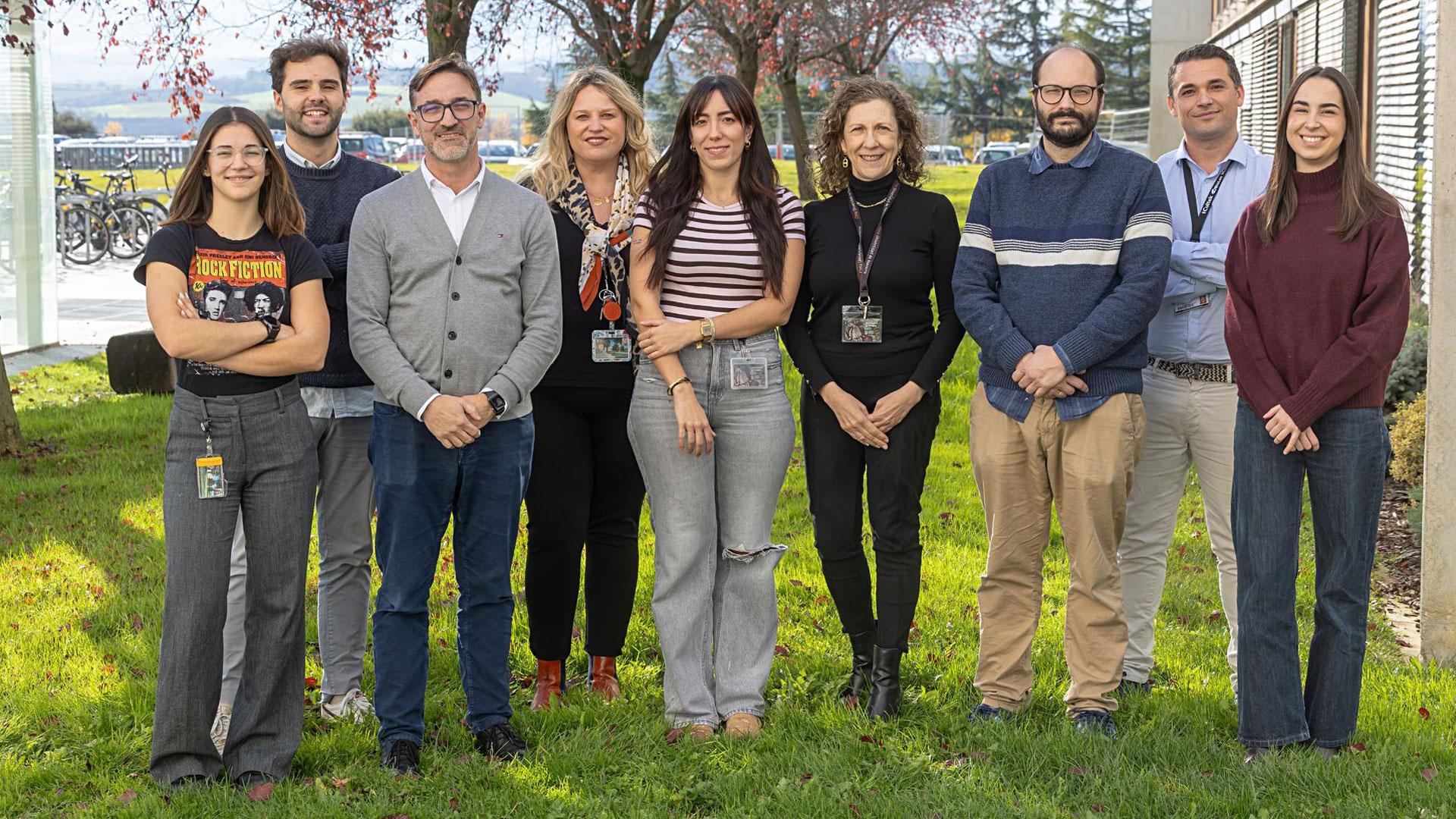 Almudena Manzanal, Tomás Muñoz, Carlos Ortiz De Solorzano, Uxua Mancheño, María Lucía Chiclana, Sandra Hervás, Álvaro Teijeira, Iván Cortés e Inés Antomás, del Cima Universidad de Navarra