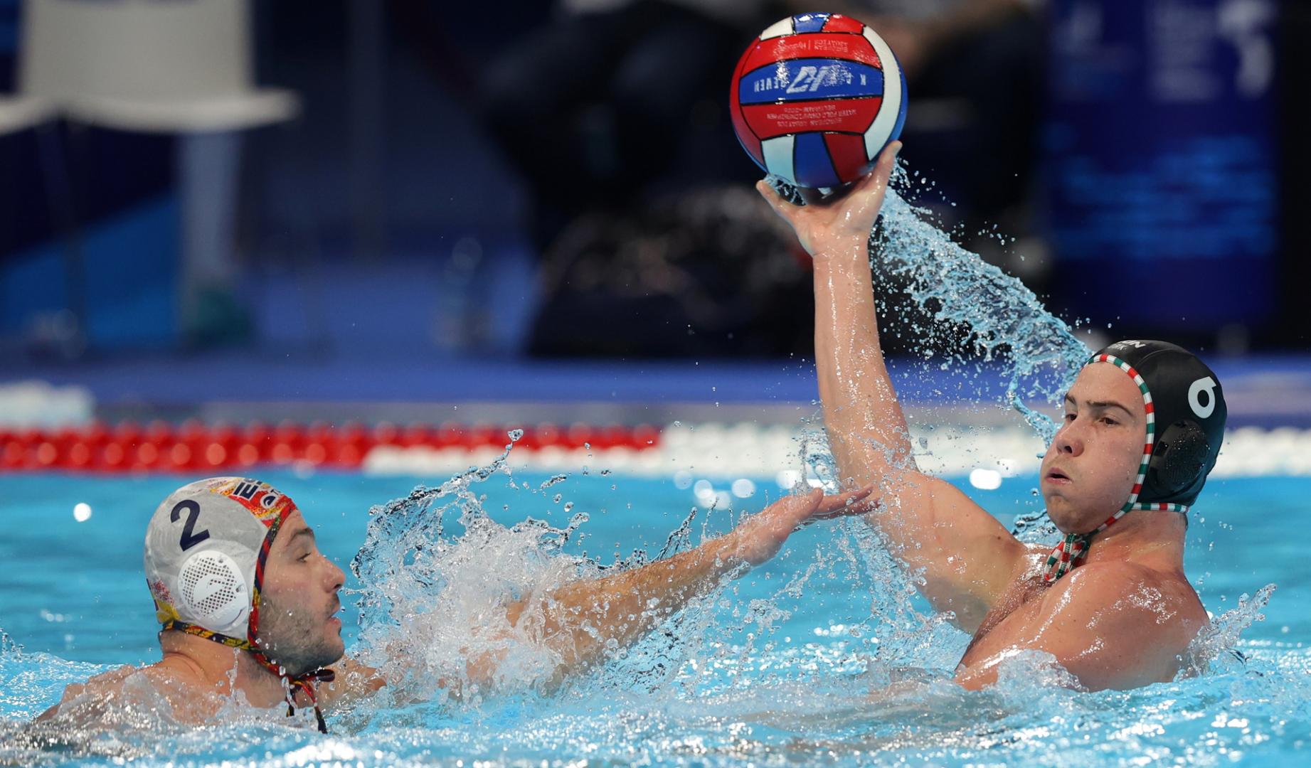 Alberto Munárriz durante el duelo entre España y Hungría