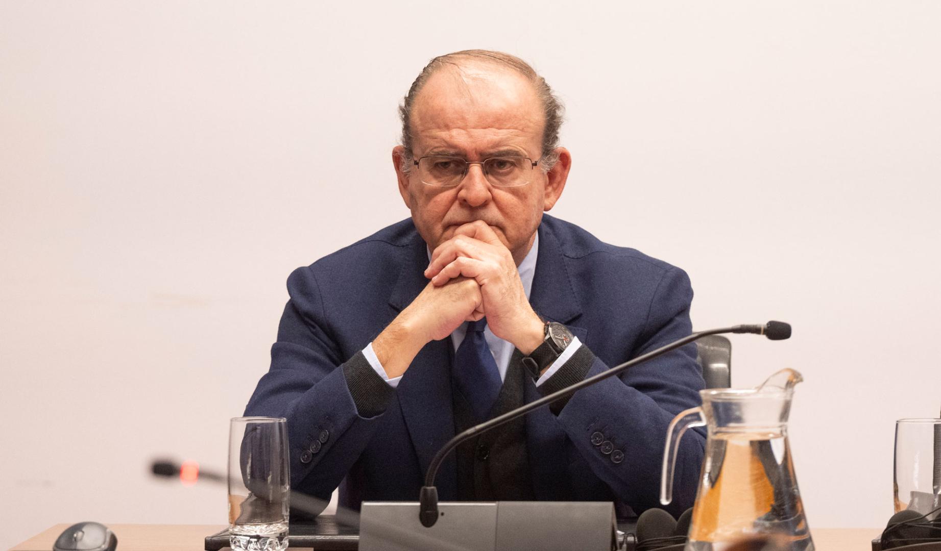 Justo Vicente Pellegrini, exdirector de Acciona Construcción, en la comisión de investigación de Belate