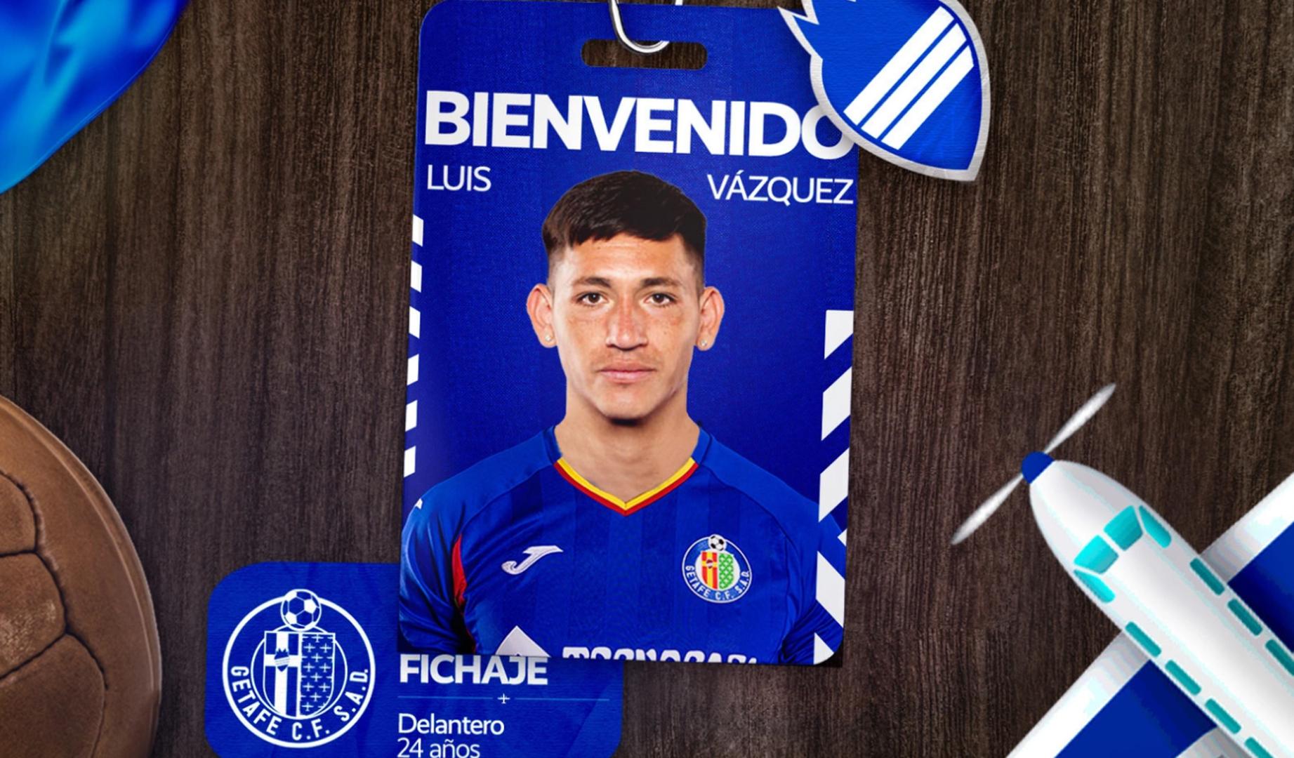 El delantero argentino Luis Vázquez, cuarto refuerzo invernal del Getafe CF
