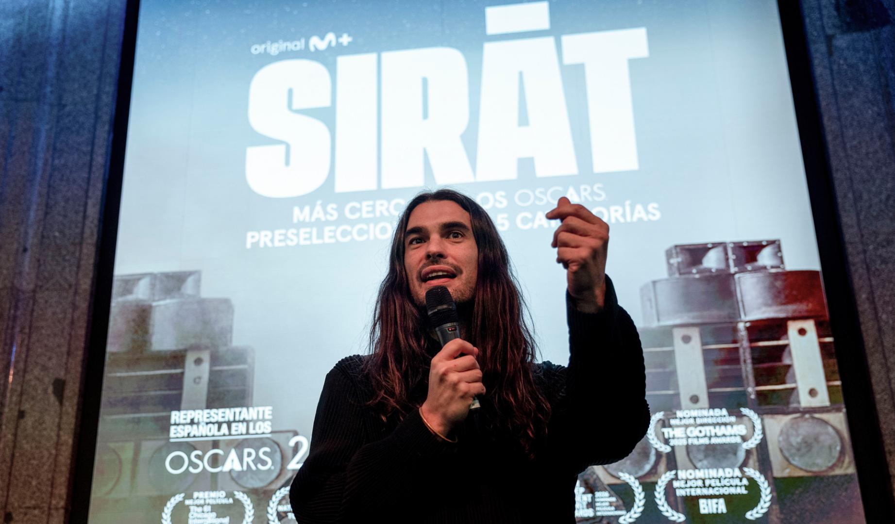 El director de 'Sirat', Óliver Laxe, asiste este jueves a un evento en Madrid para ver en directo el anuncio desde Los Ángeles de las nominaciones a los Óscar. 'Sirat' ha sido nominada a mejor película internacional y a mejor sonido