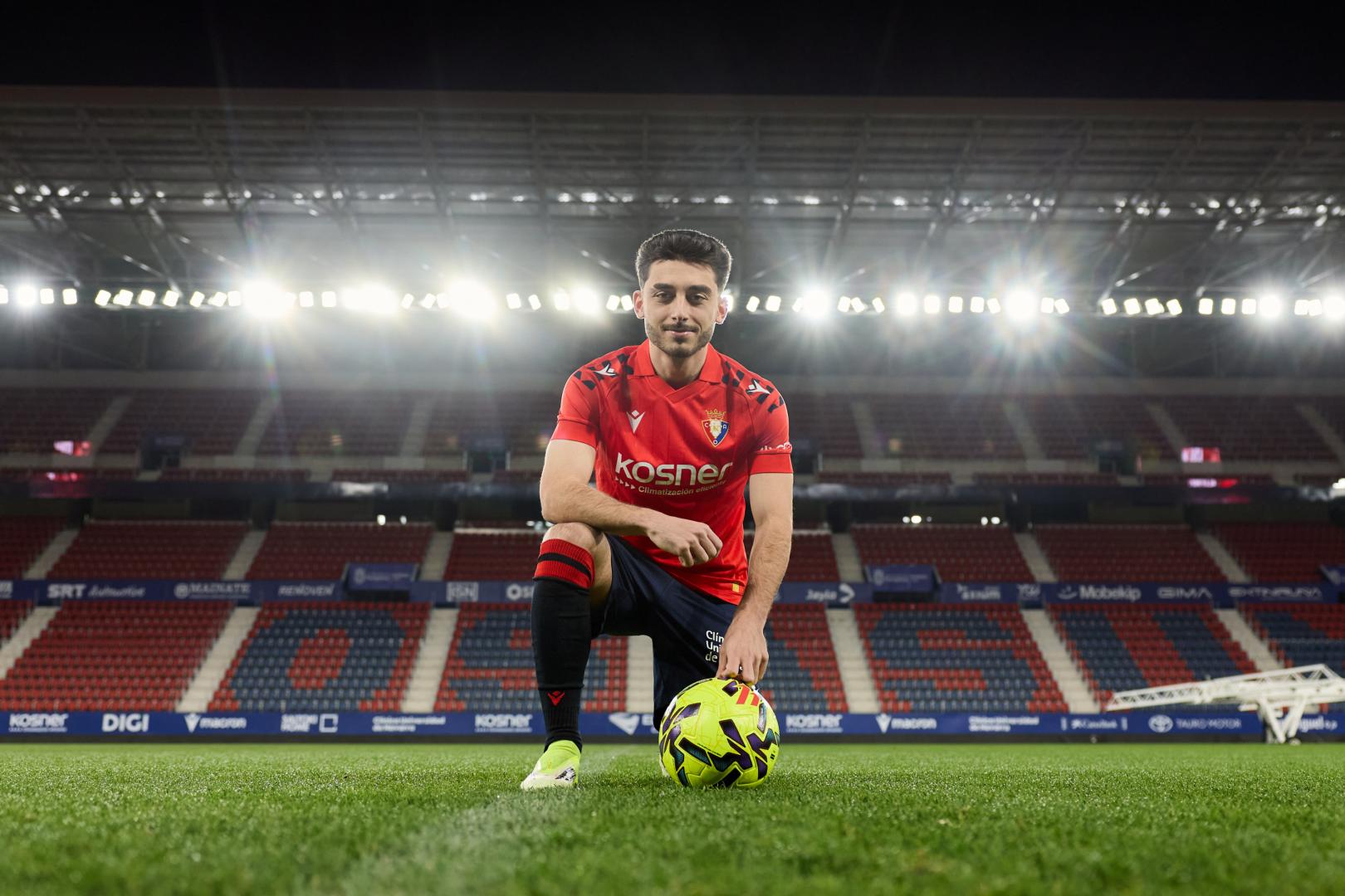 Raúl Moro, este jueves en El Sadar