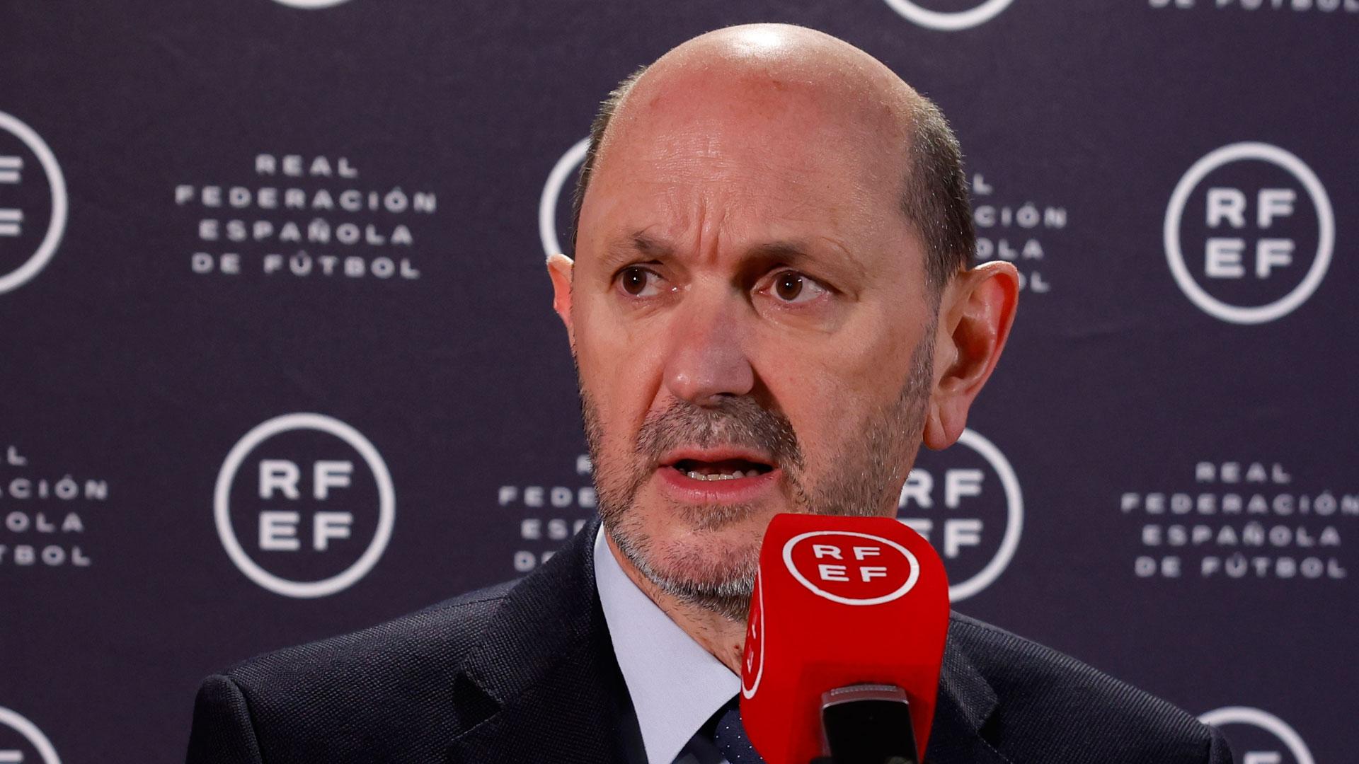 El presidente de la RFEF, Rafael Louzán