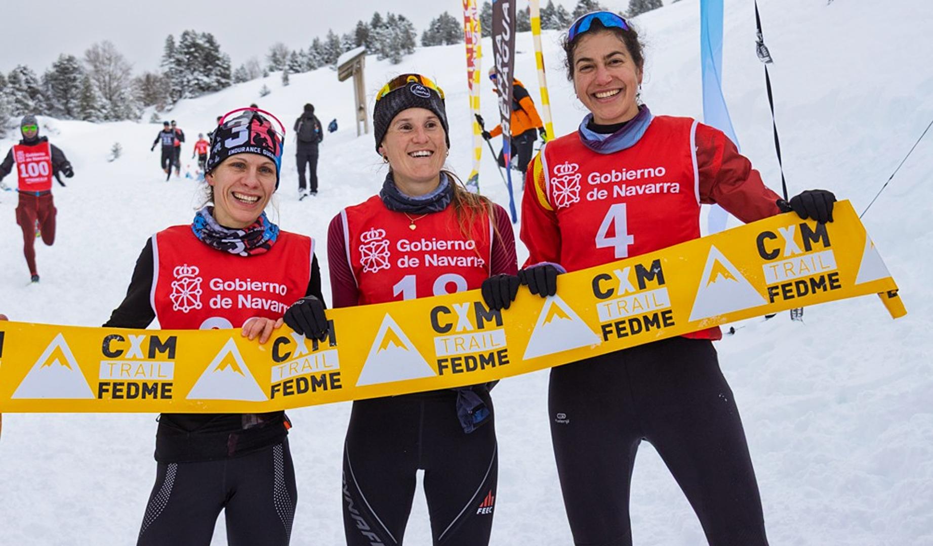 El podio femenino del Campeonato de España