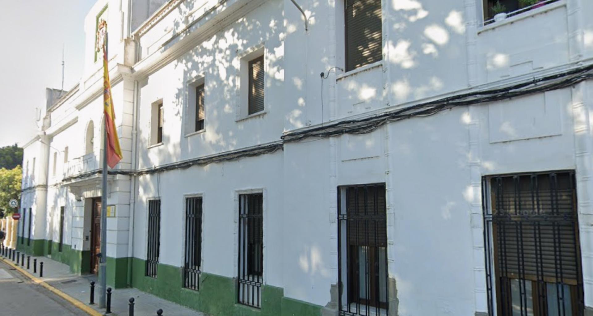 Exterior del cuartel de la Guardia Civil en Sueca (Valencia)
