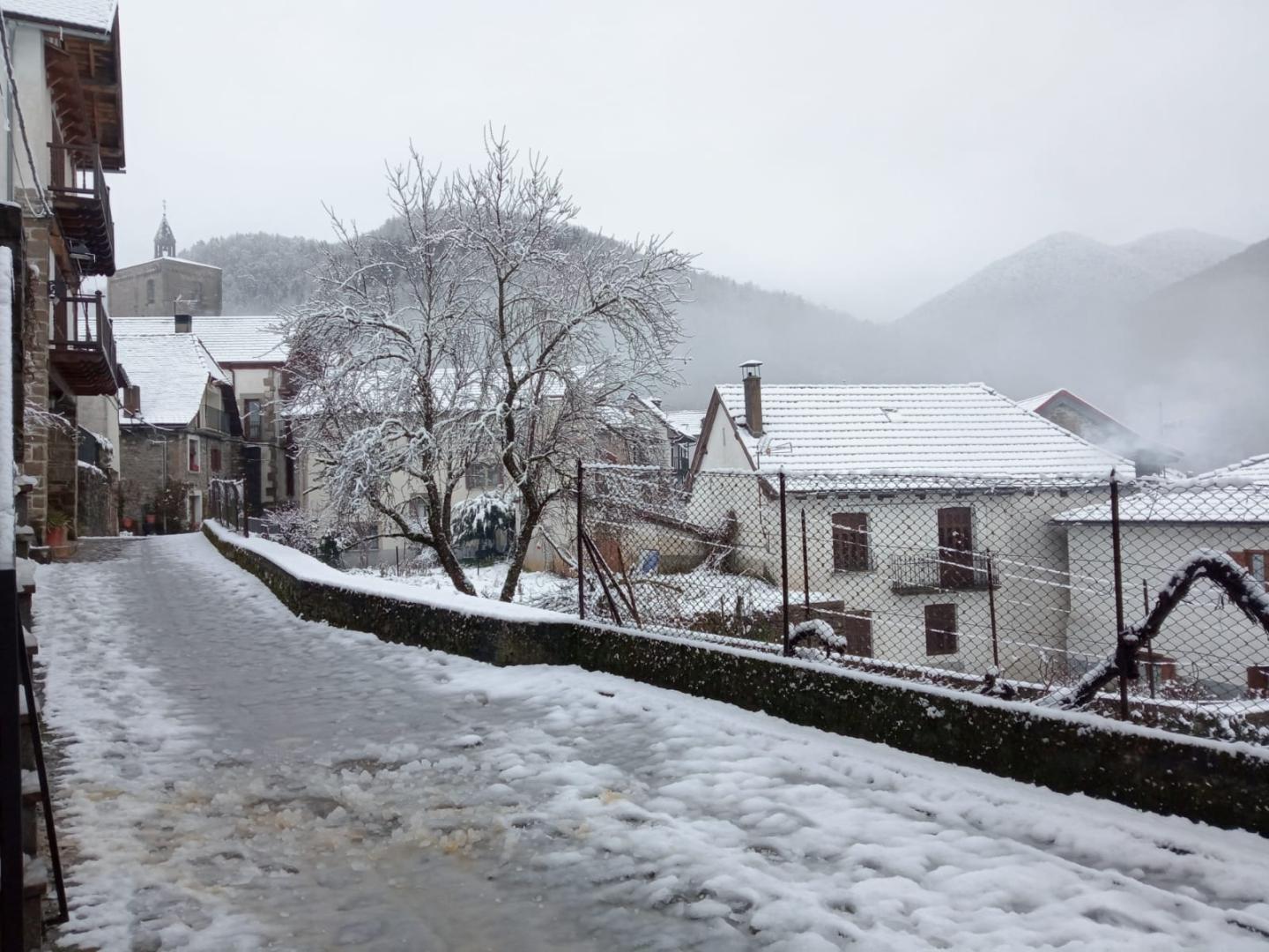 Isaba con nieve, este lunes