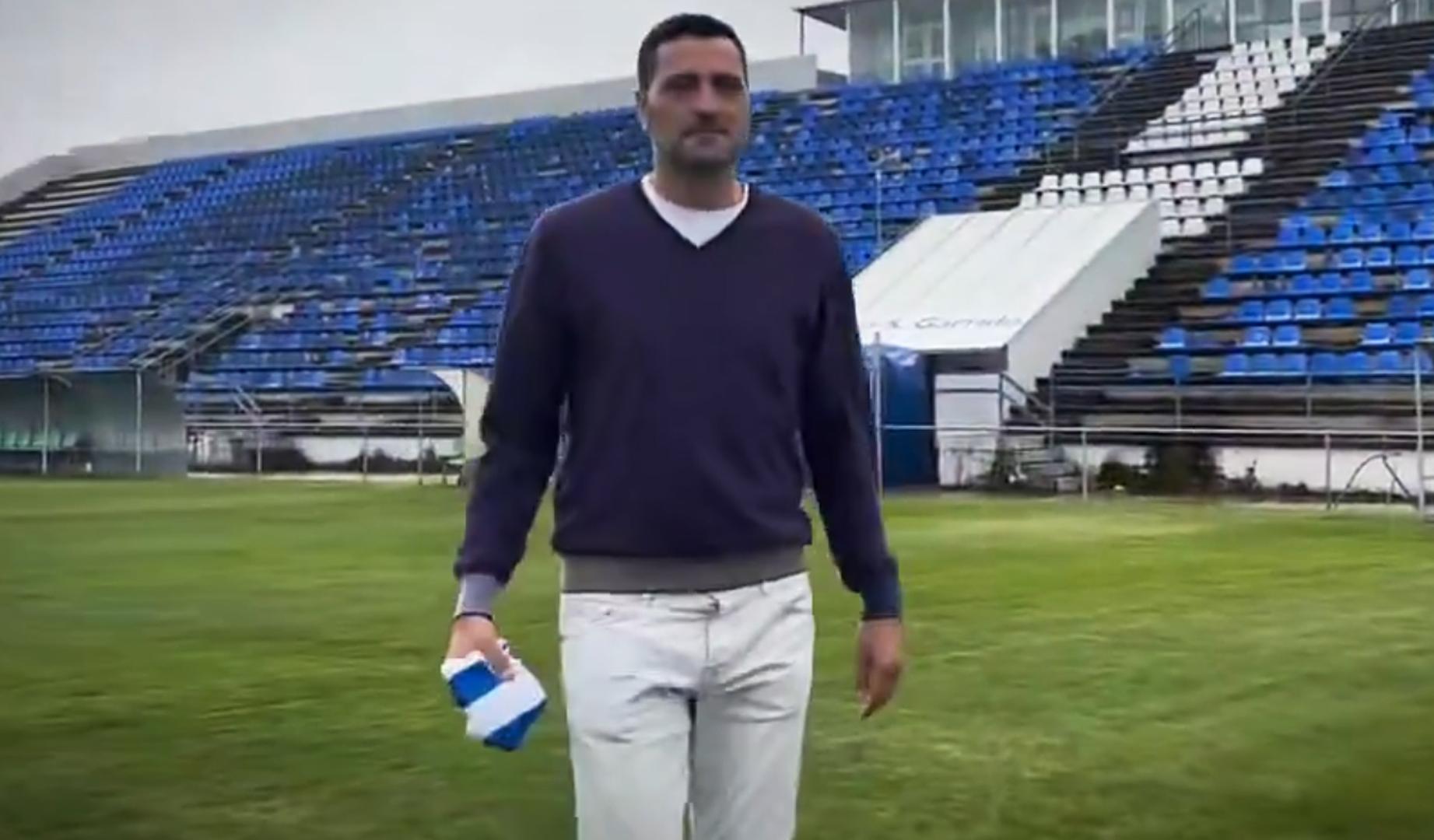 Dani Güiza durante su presentación como nuevo jugador del Jerez Industrial