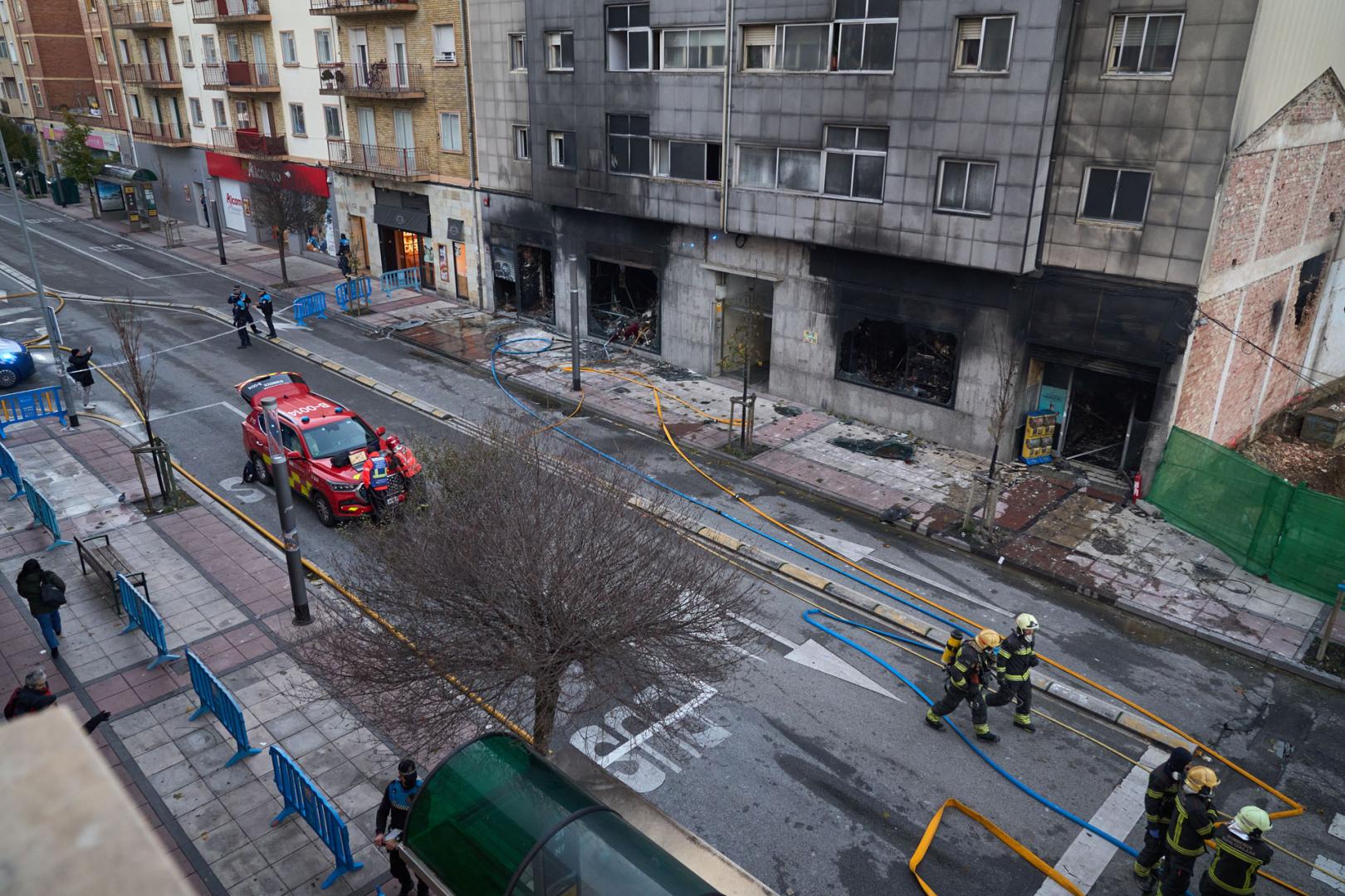 Imagen del edificio siniestrado en noviembre en la avenida Marcelo Celayeta
