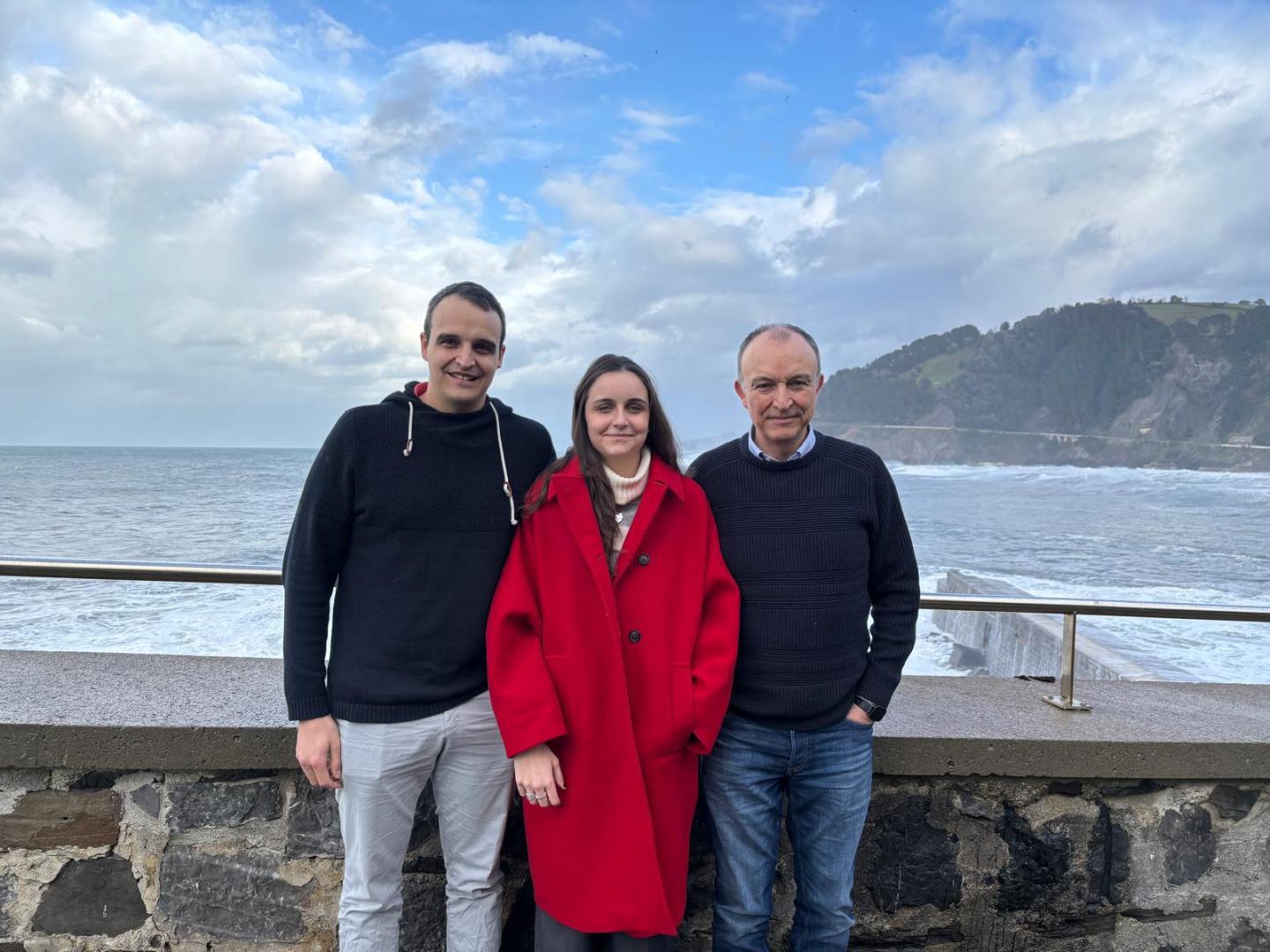 Pablo y Cecilia Aragón Sesma y su padre Miguel Ángel Aragón Buzarra