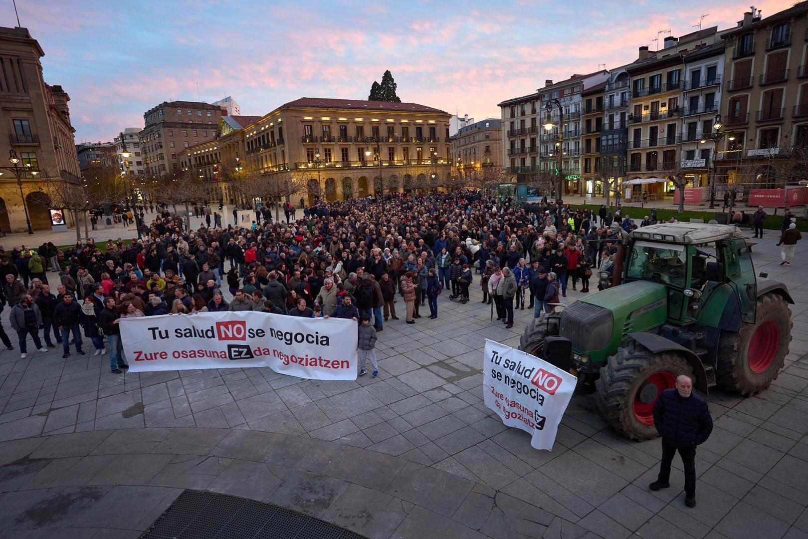 Fotos de la manifestación en Pamplona del sector agrario en contra del acuerdo Mercosur